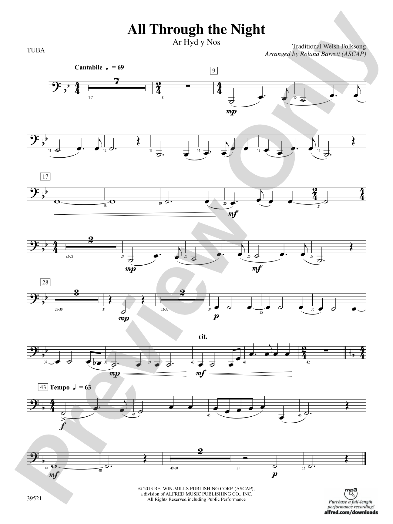All Through the Night: Tuba