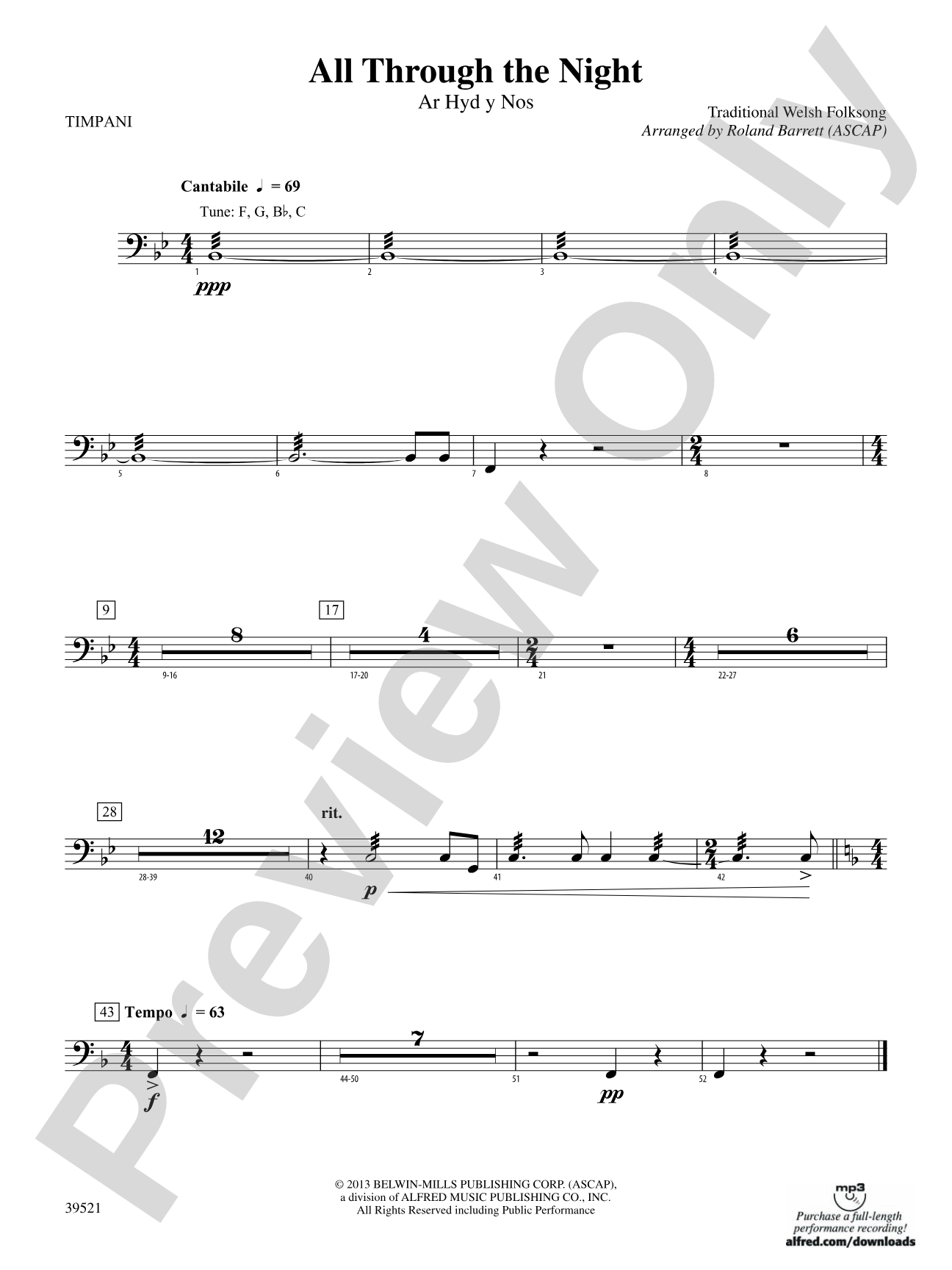 All Through the Night: Timpani