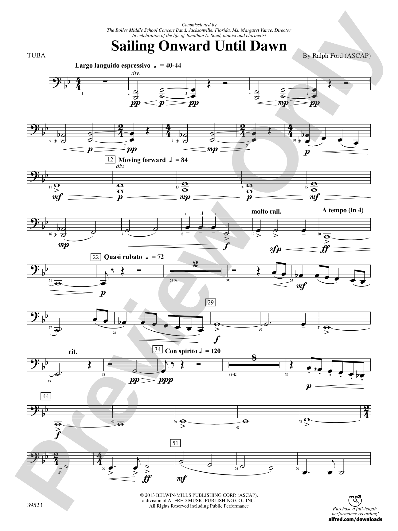 Sailing Onward Until Dawn: Tuba