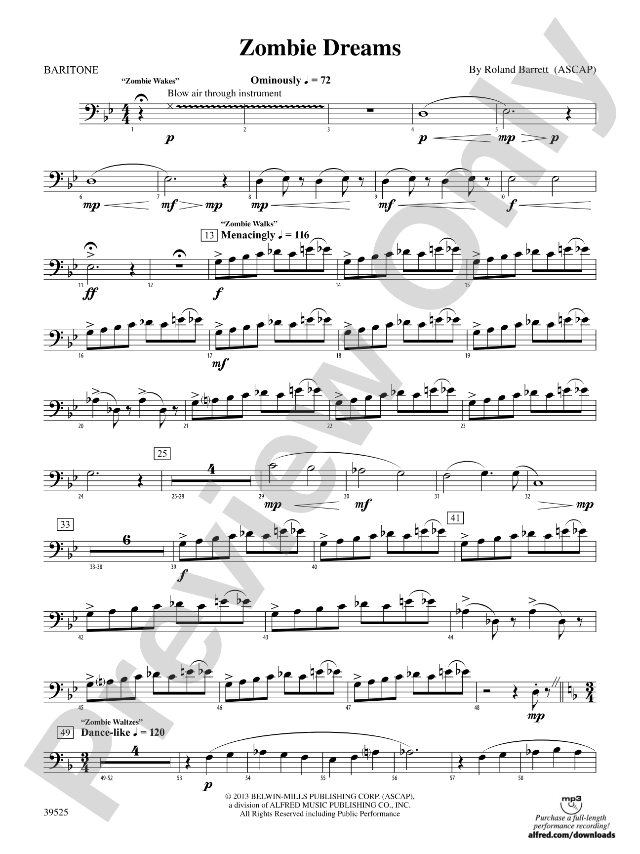 Zombie Dreams: Baritone B.C.
