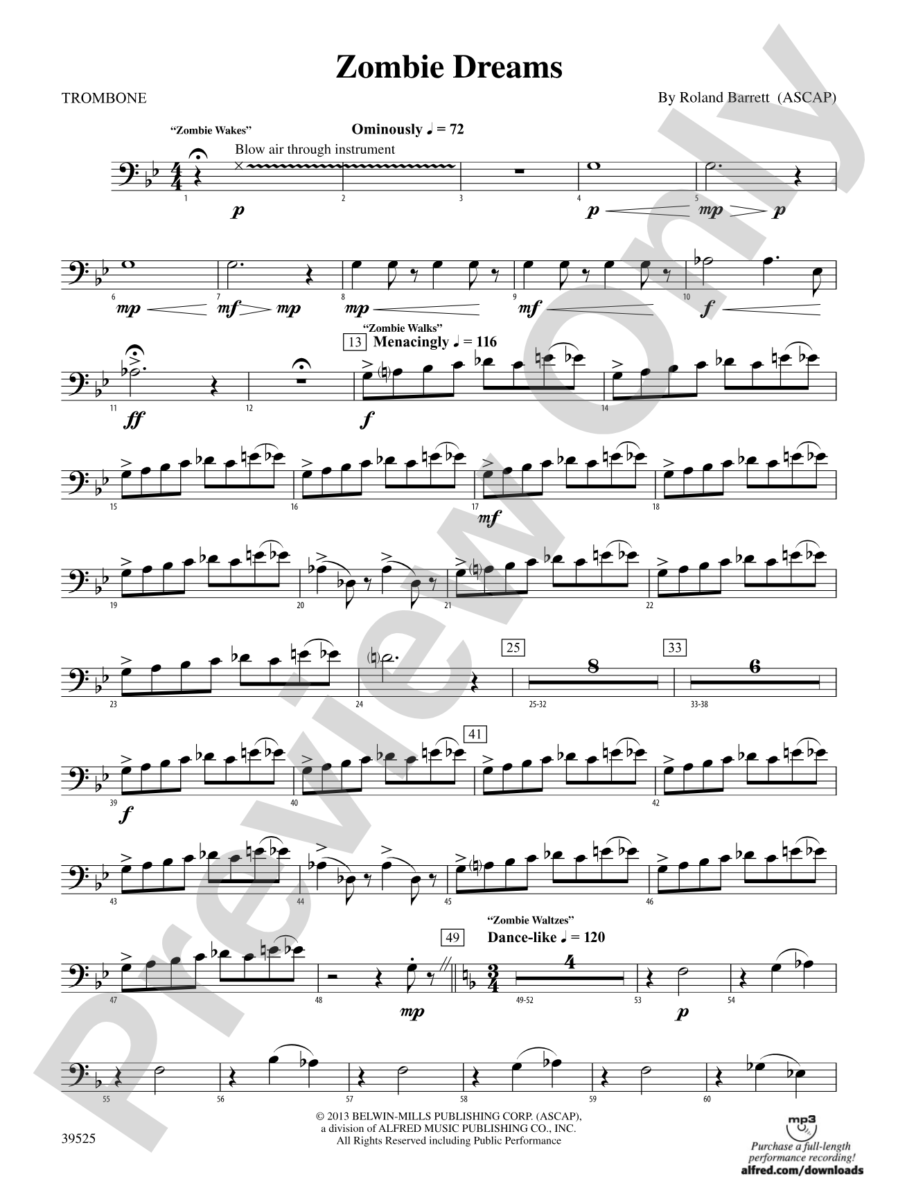 Zombie Dreams: 1st Trombone