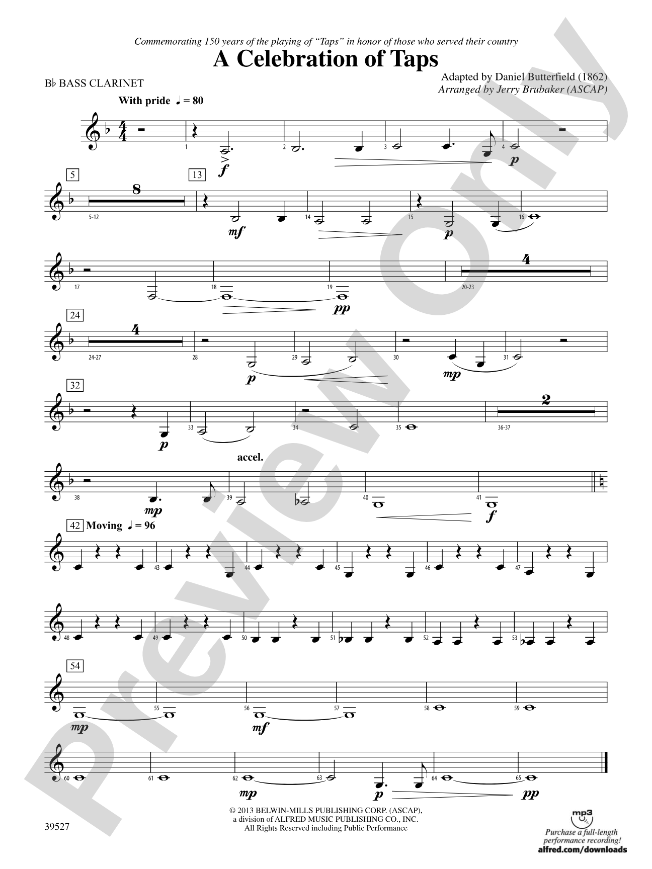A Celebration of Taps: B-flat Bass Clarinet