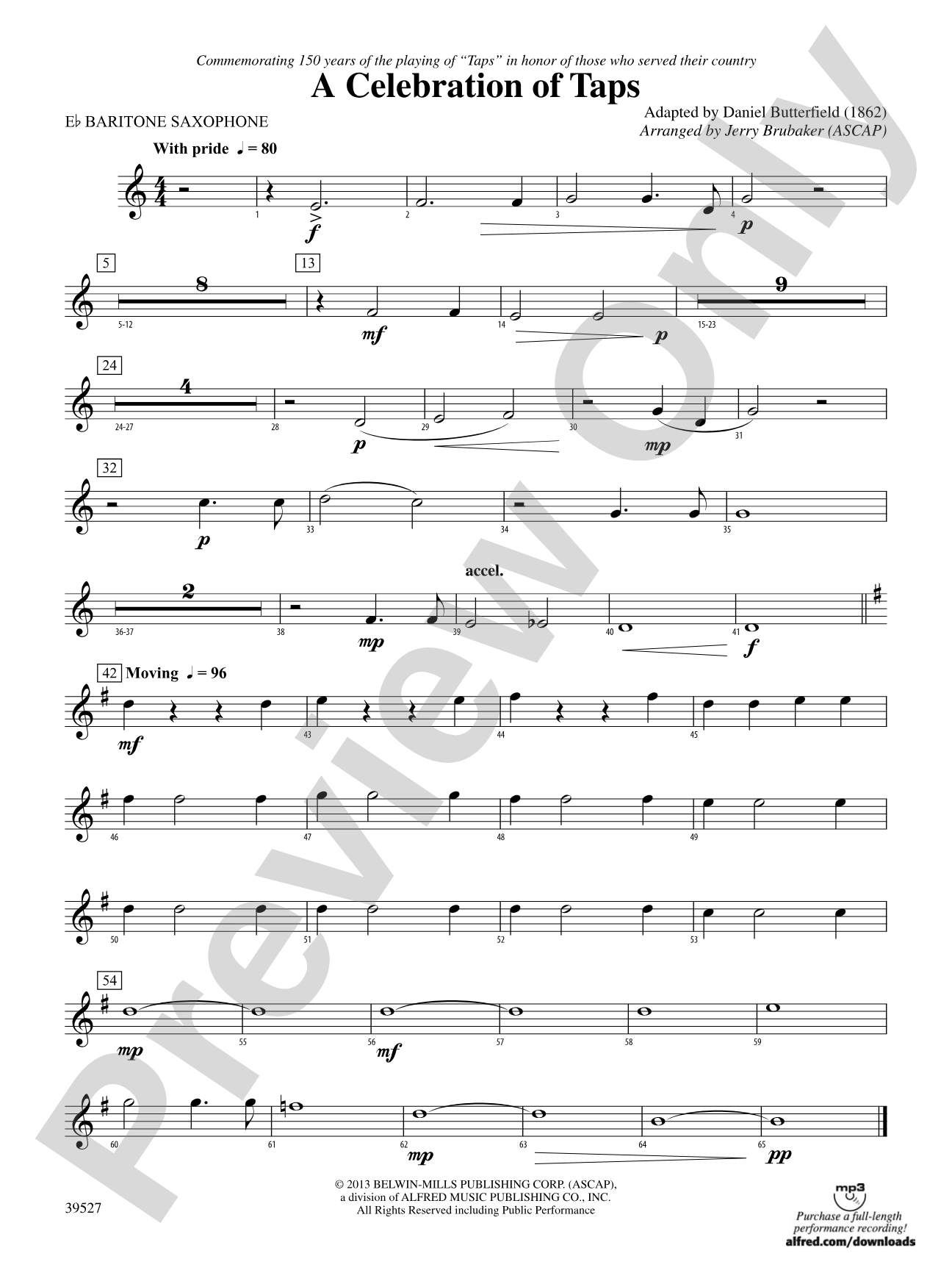 A Celebration of Taps: E-flat Baritone Saxophone