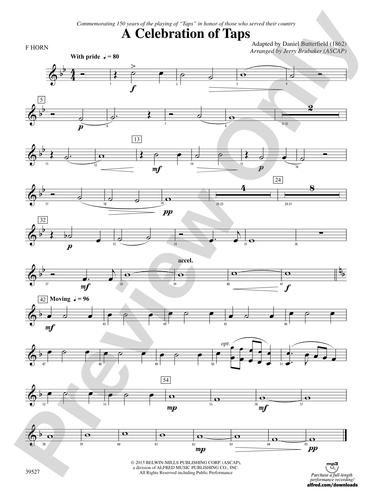 A Celebration of Taps: 1st F Horn