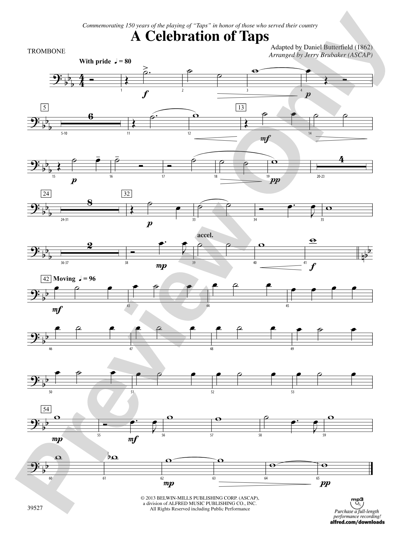 A Celebration of Taps: 1st Trombone