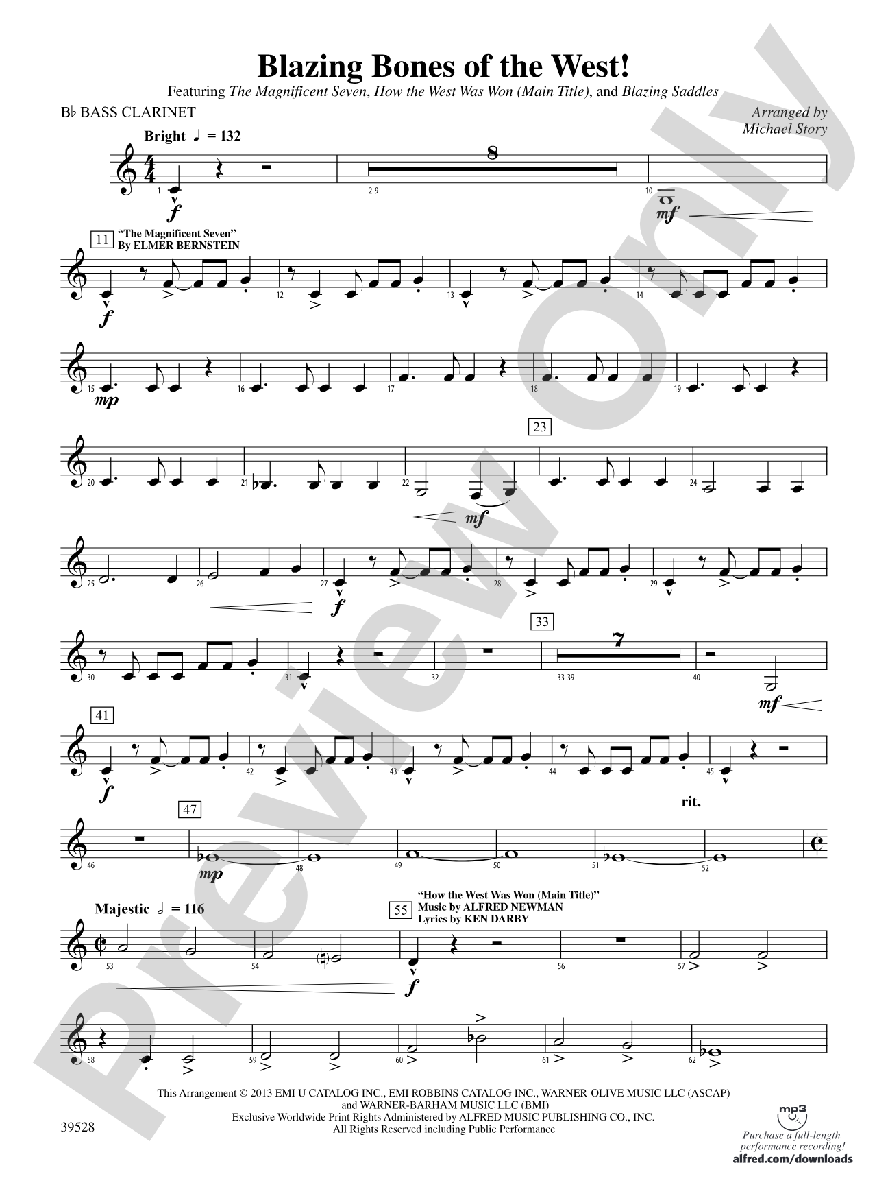 Blazing Bones of the West!: B-flat Bass Clarinet