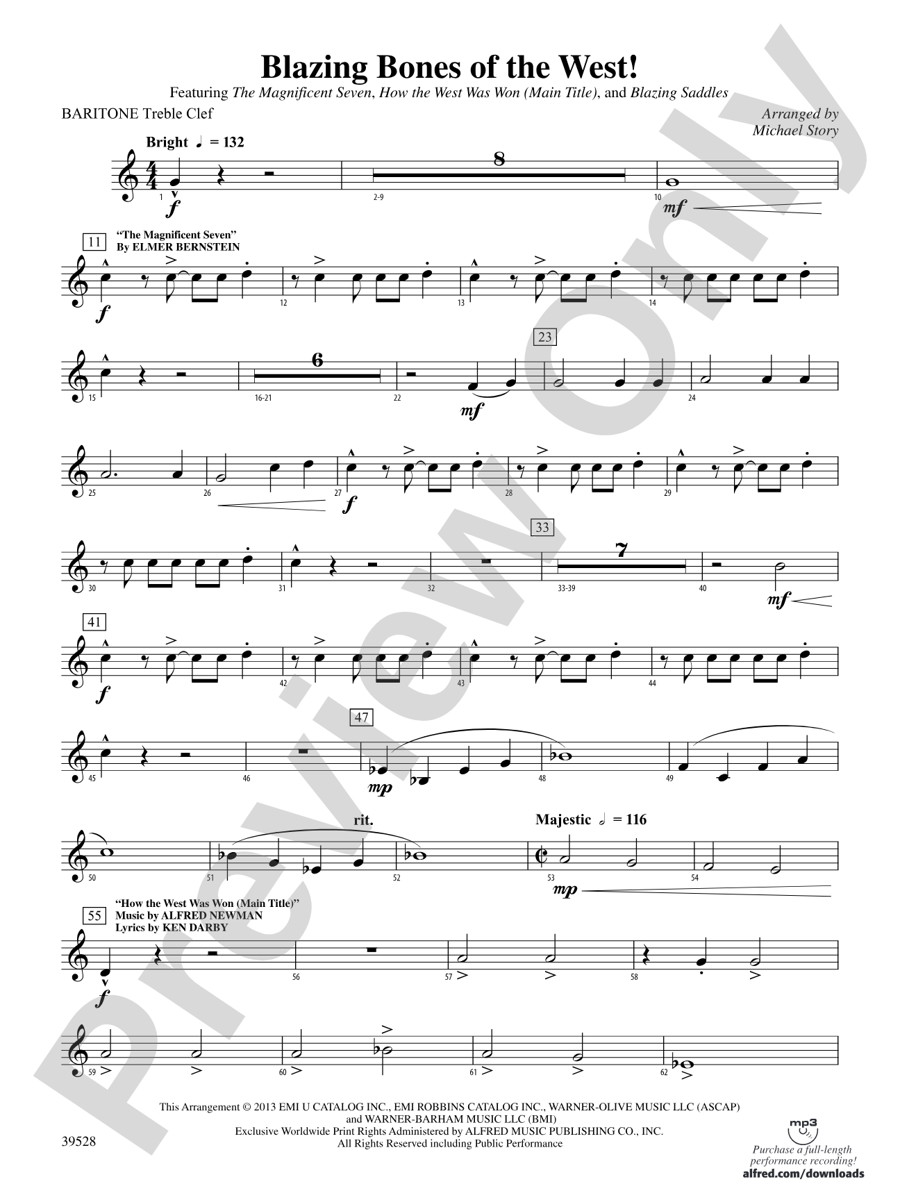 Blazing Bones of the West!: Baritone T.C.
