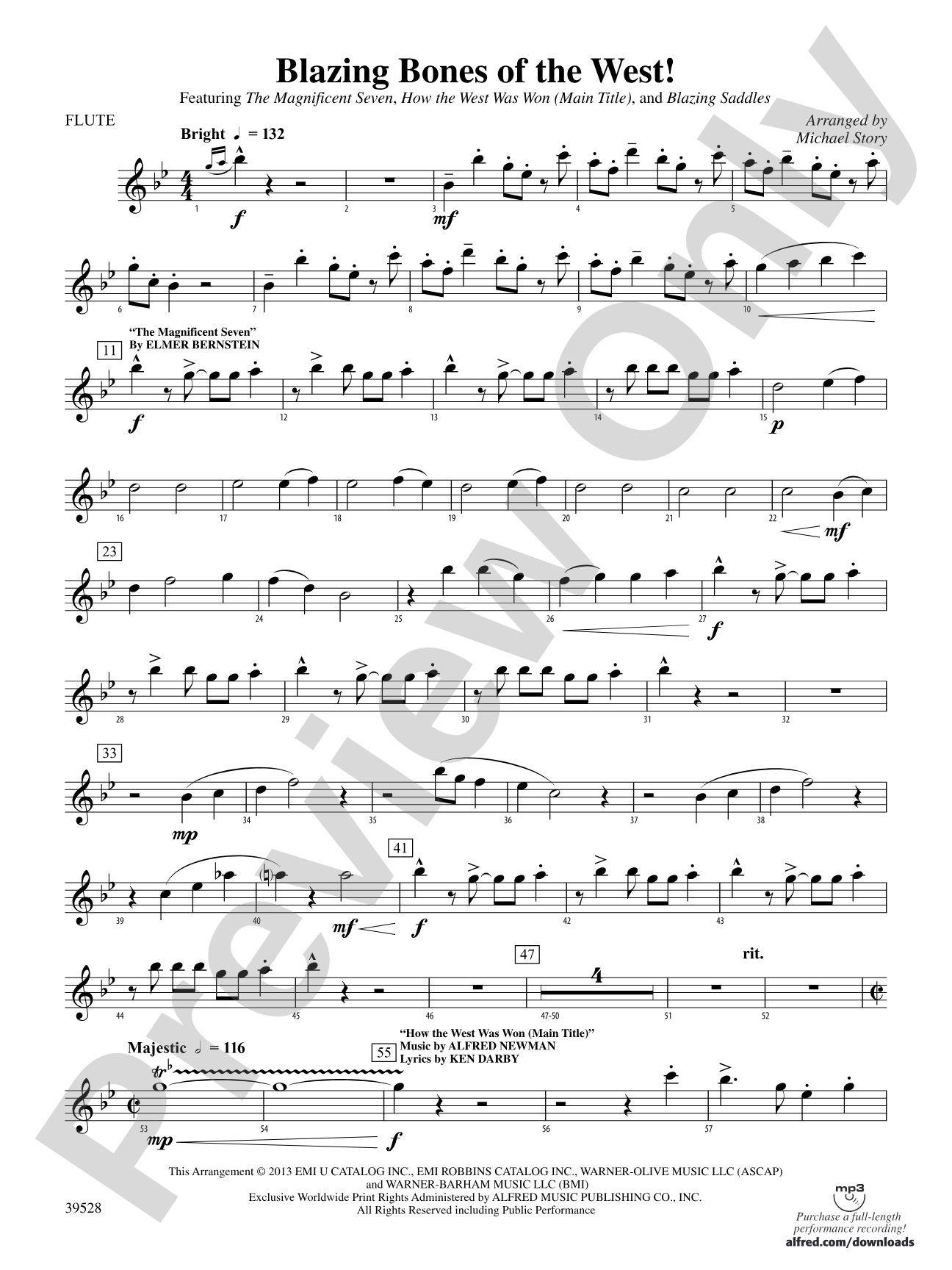 Blazing Bones of the West!: Flute