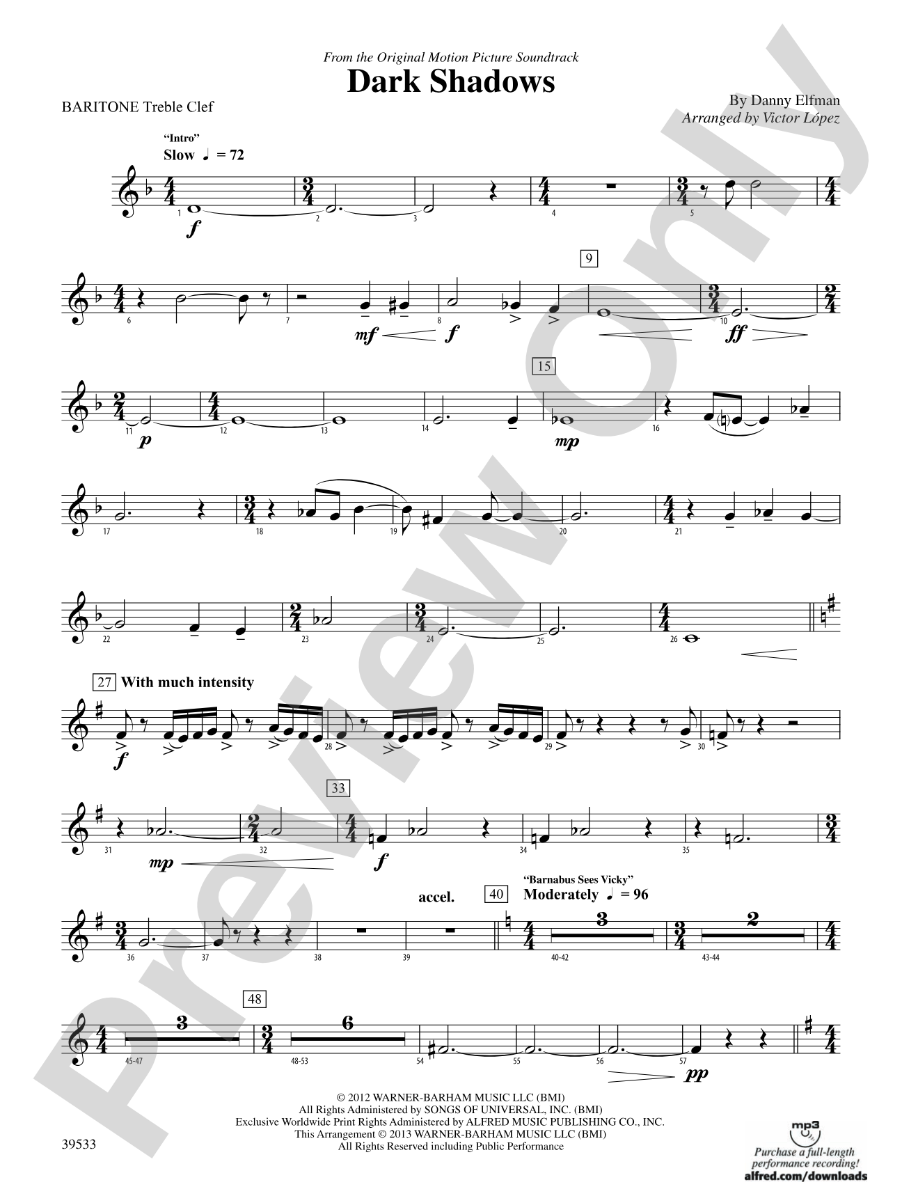 Dark Shadows (from the Original Motion Picture Soundtrack): Baritone T.C.