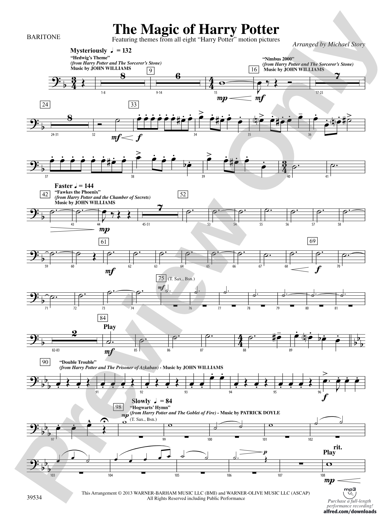 The Magic of Harry Potter: Baritone B.C.