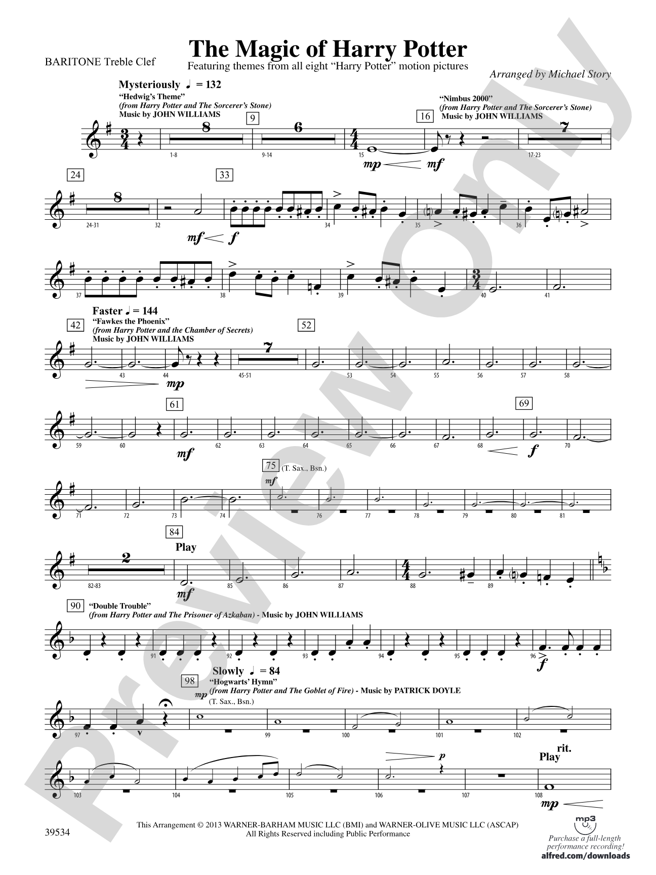 The Magic of Harry Potter: Baritone T.C.