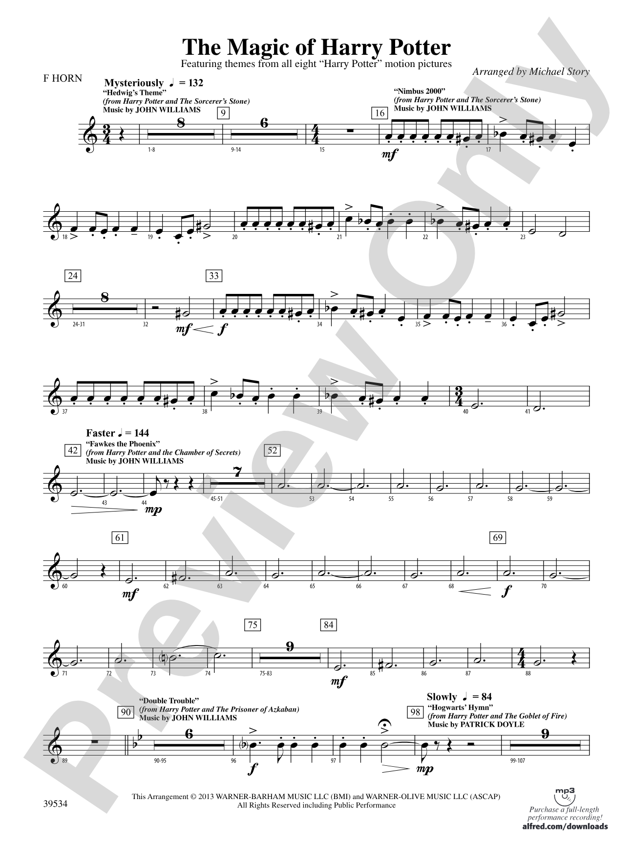 The Magic of Harry Potter: 1st F Horn