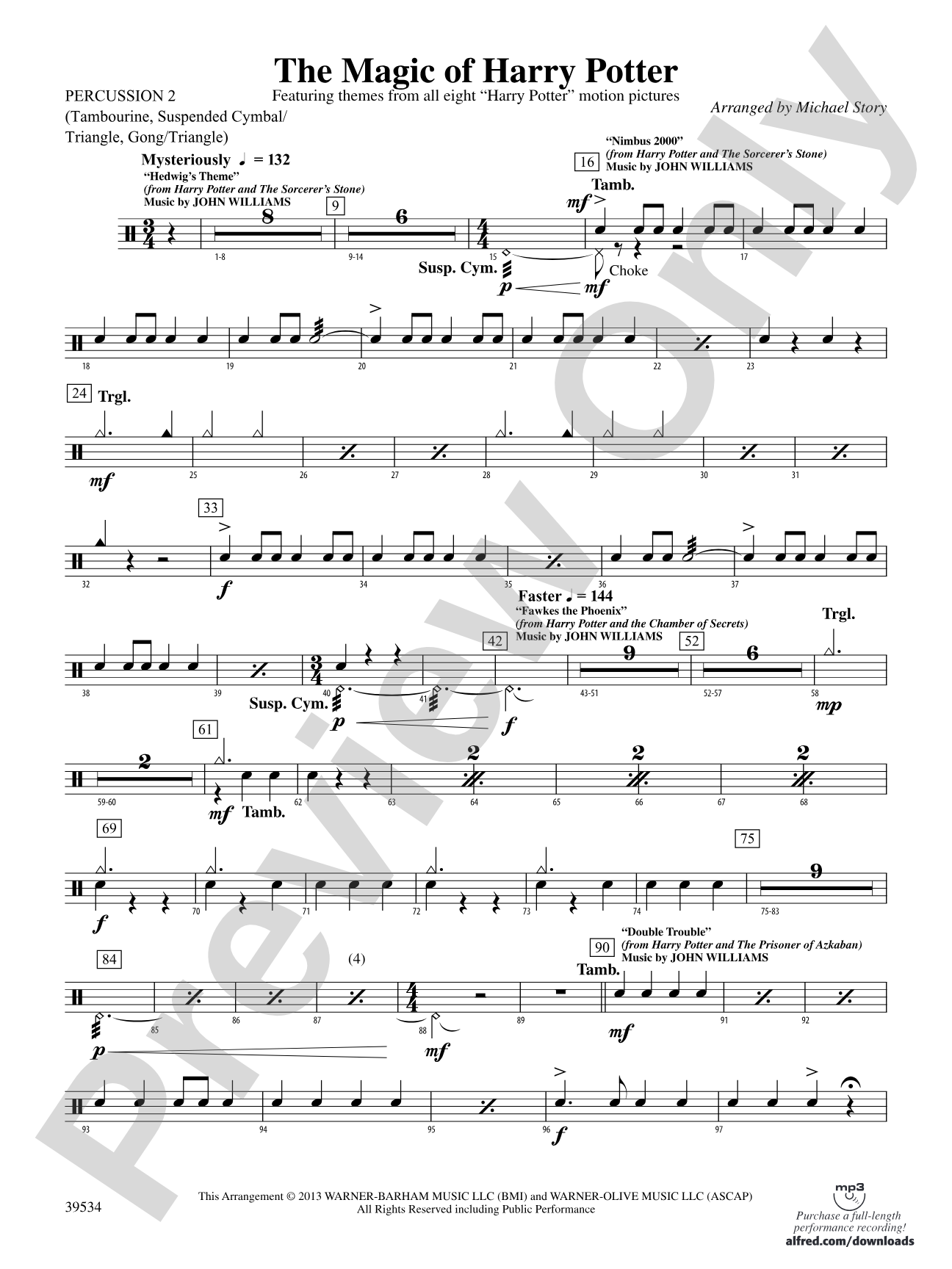 The Magic of Harry Potter: 2nd Percussion