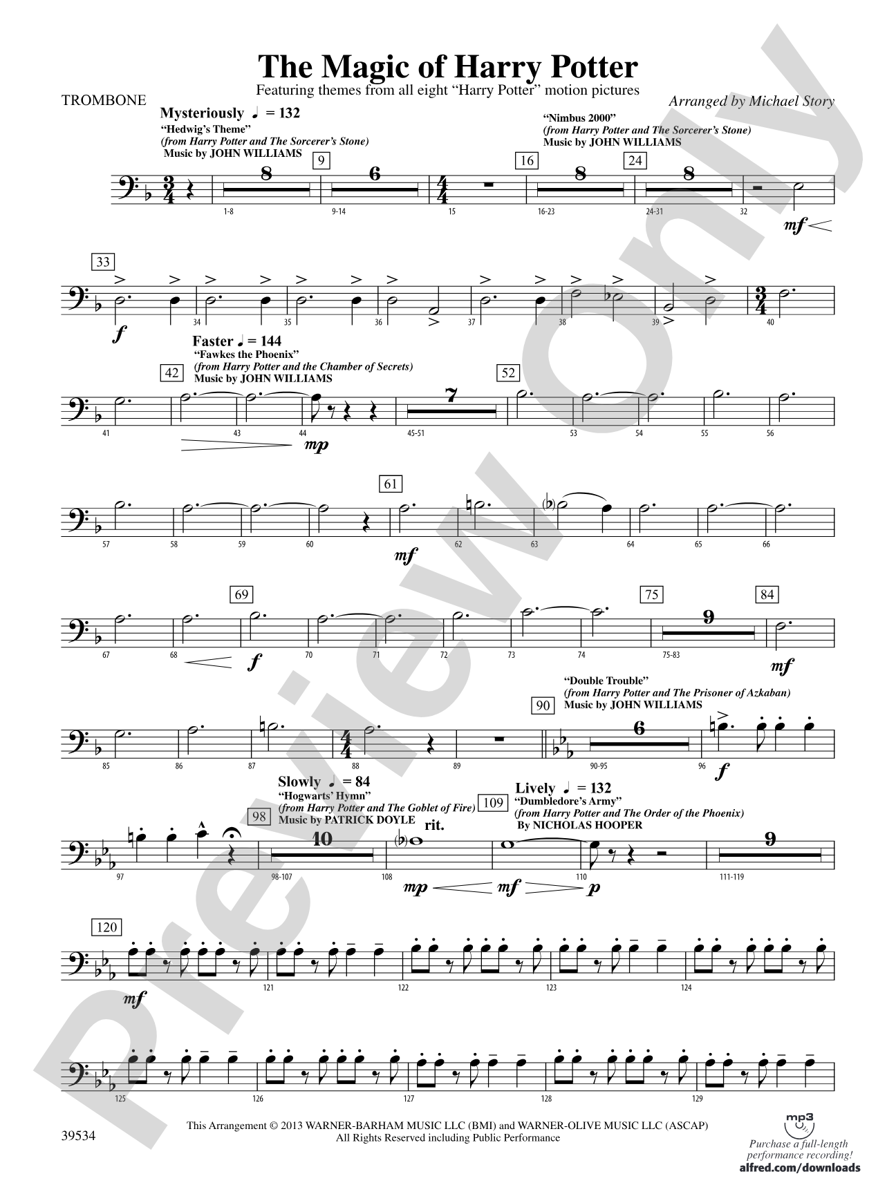 The Magic of Harry Potter: 1st Trombone