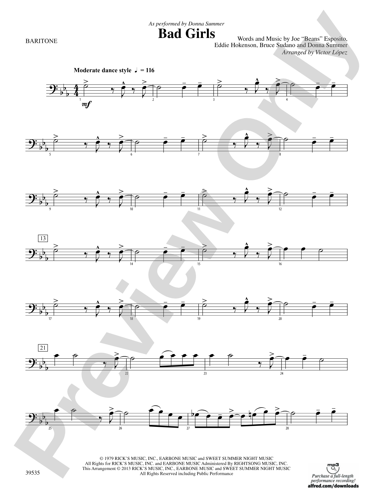 Bad Girls: Baritone B.C.