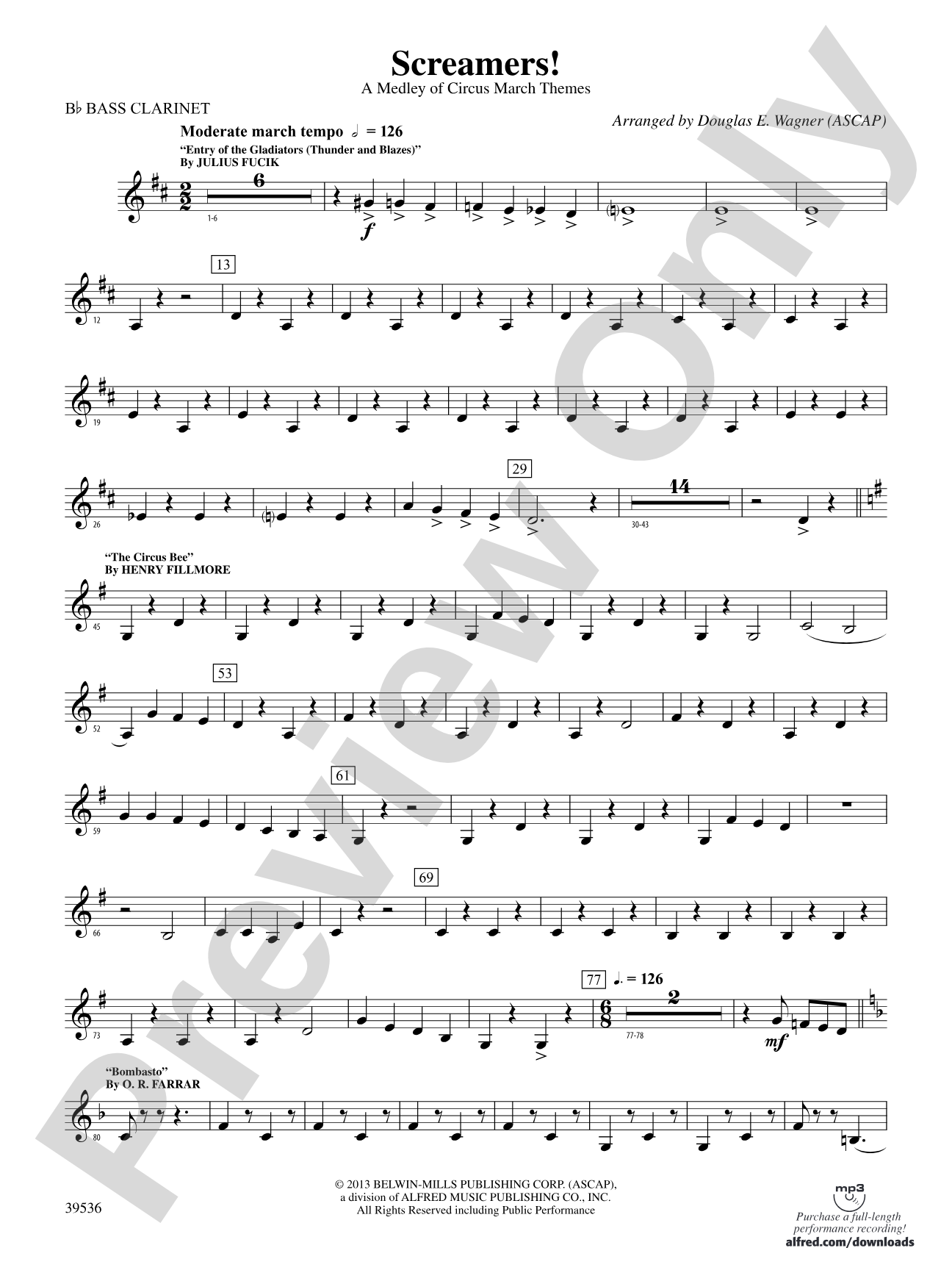 Screamers!: B-flat Bass Clarinet