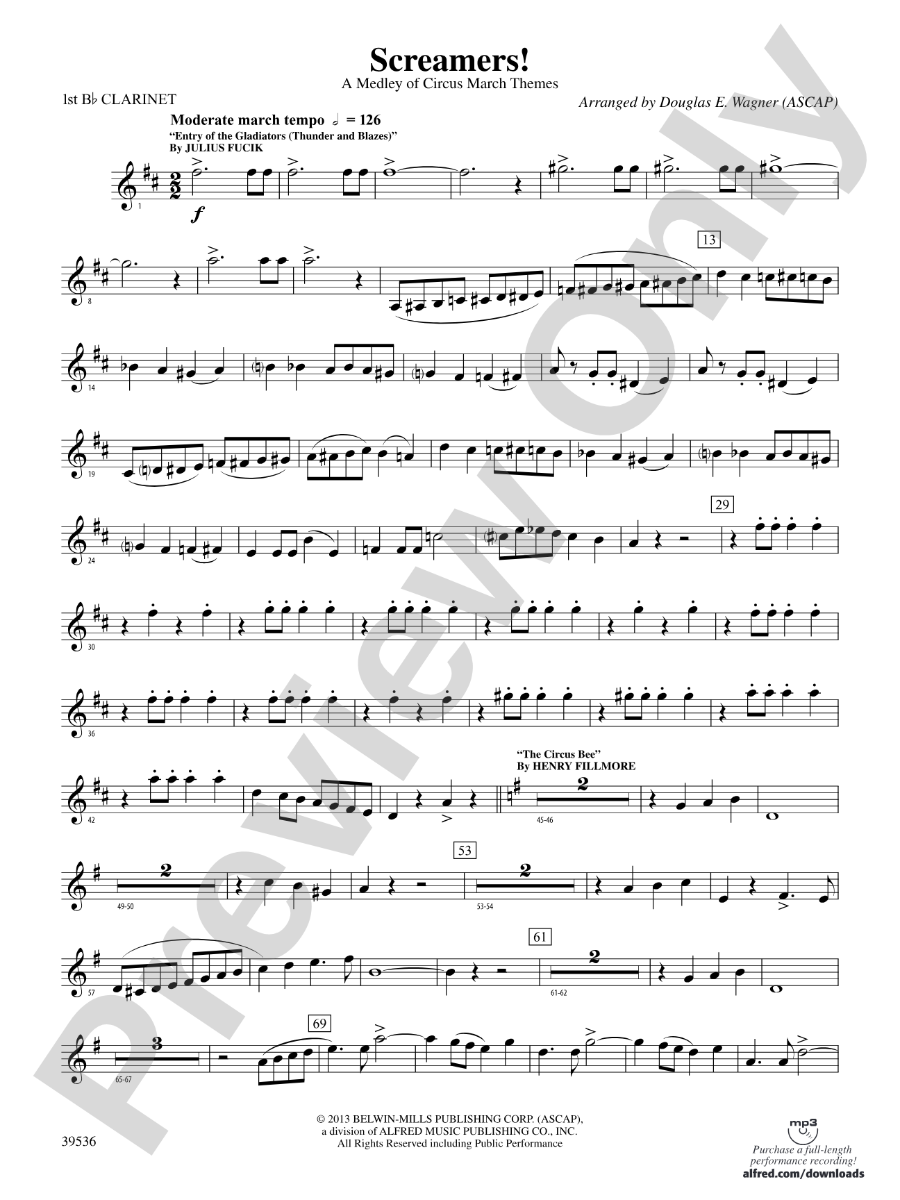 Screamers!: 1st B-flat Clarinet