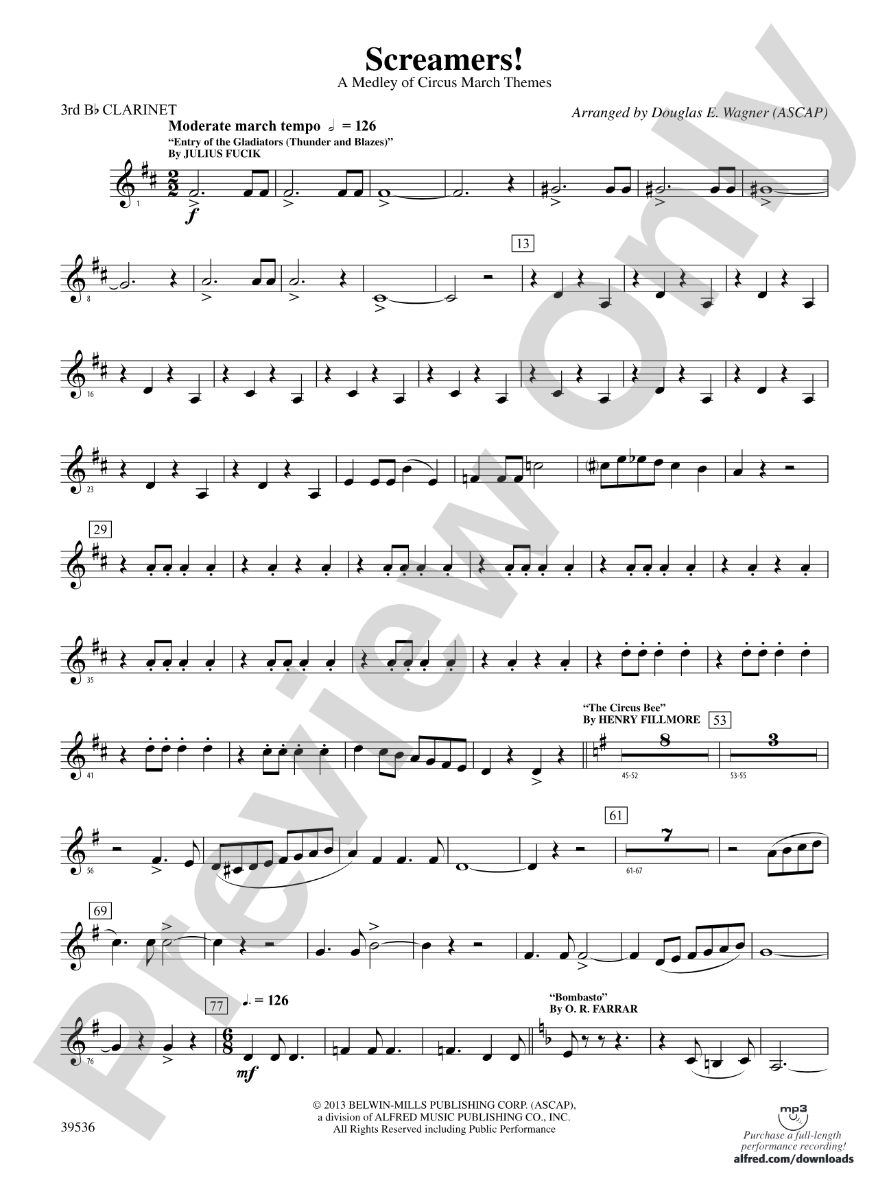 Screamers!: 3rd B-flat Clarinet