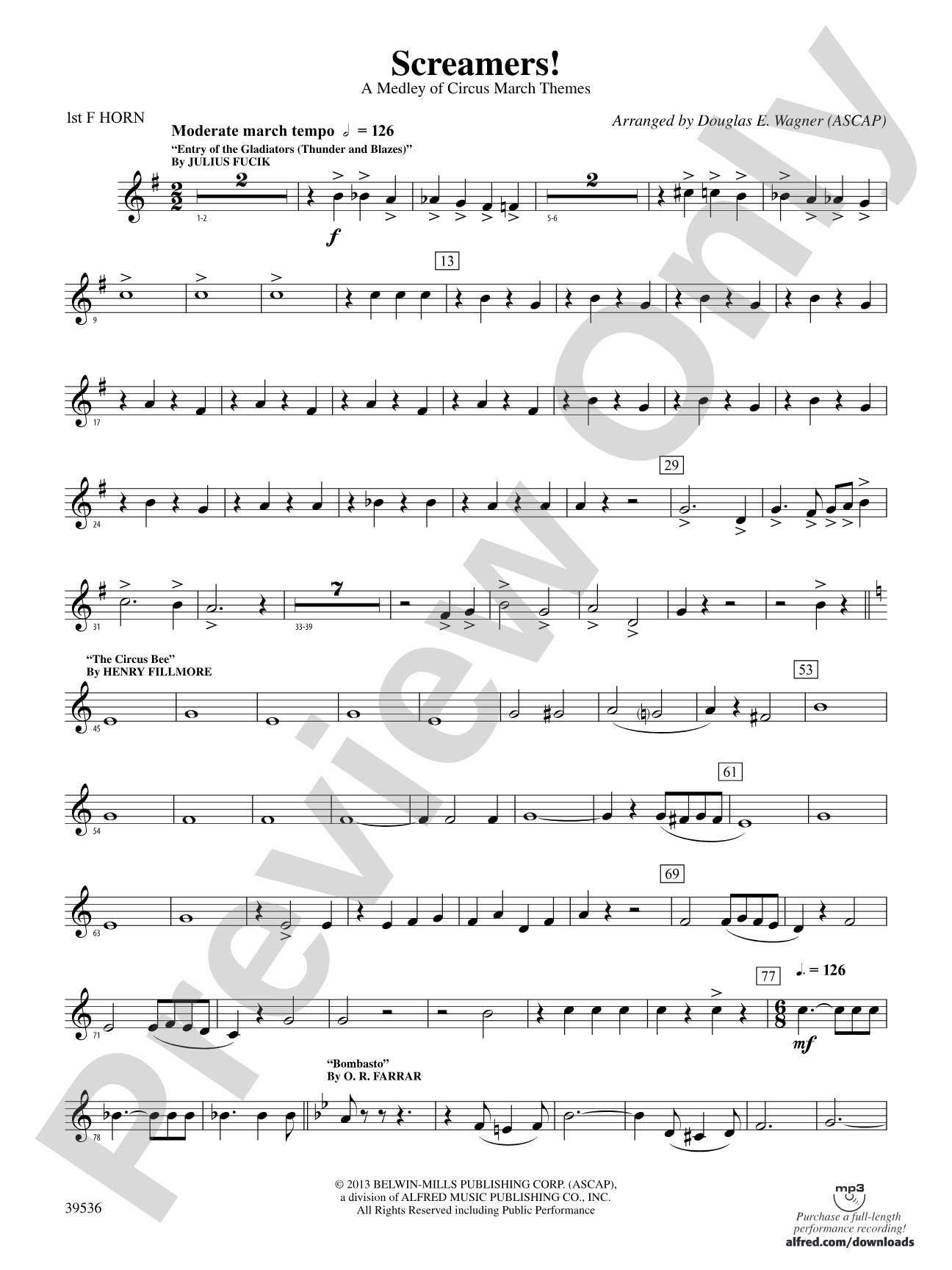 Screamers!: 1st F Horn