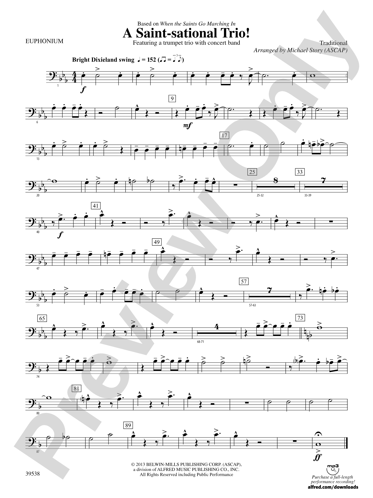 A Saint-sational Trio!: Baritone B.C.