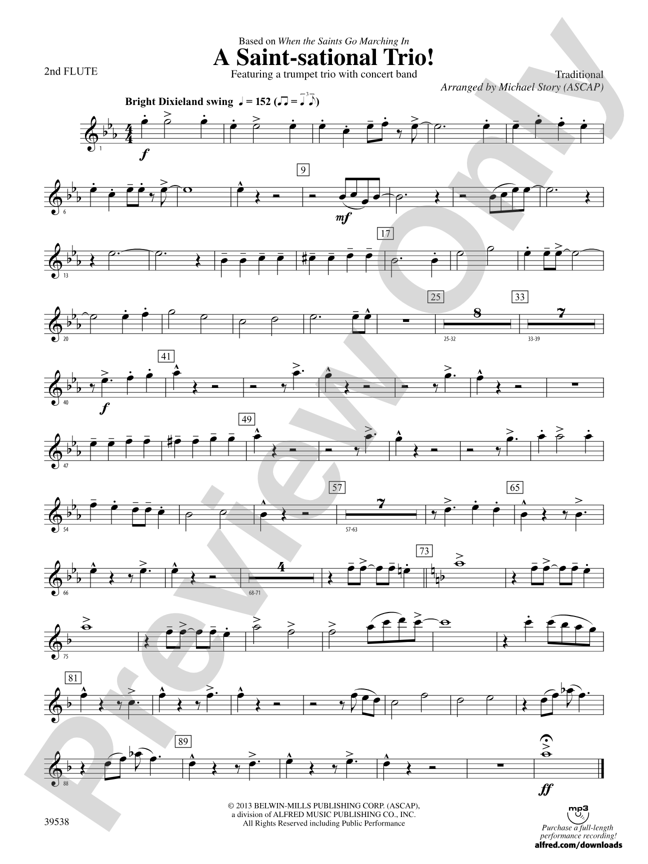 A Saint-sational Trio!: 2nd Flute