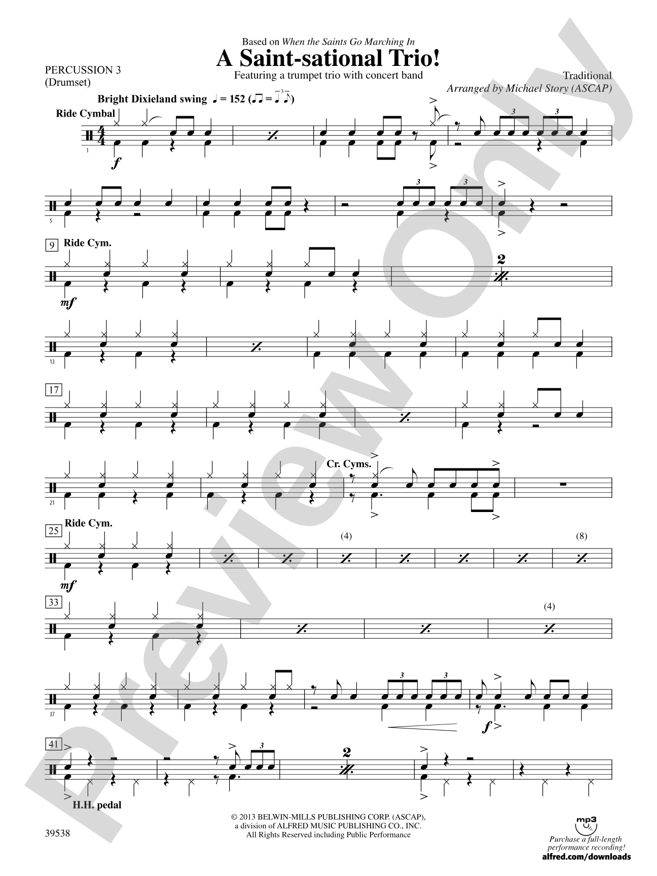 A Saint-sational Trio!: 3rd Percussion