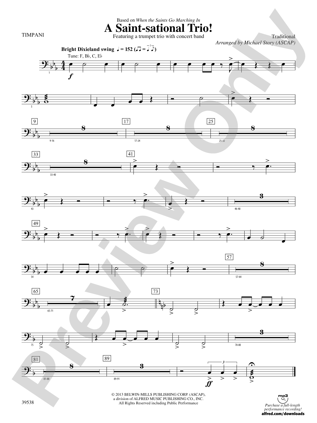 A Saint-sational Trio!: Timpani