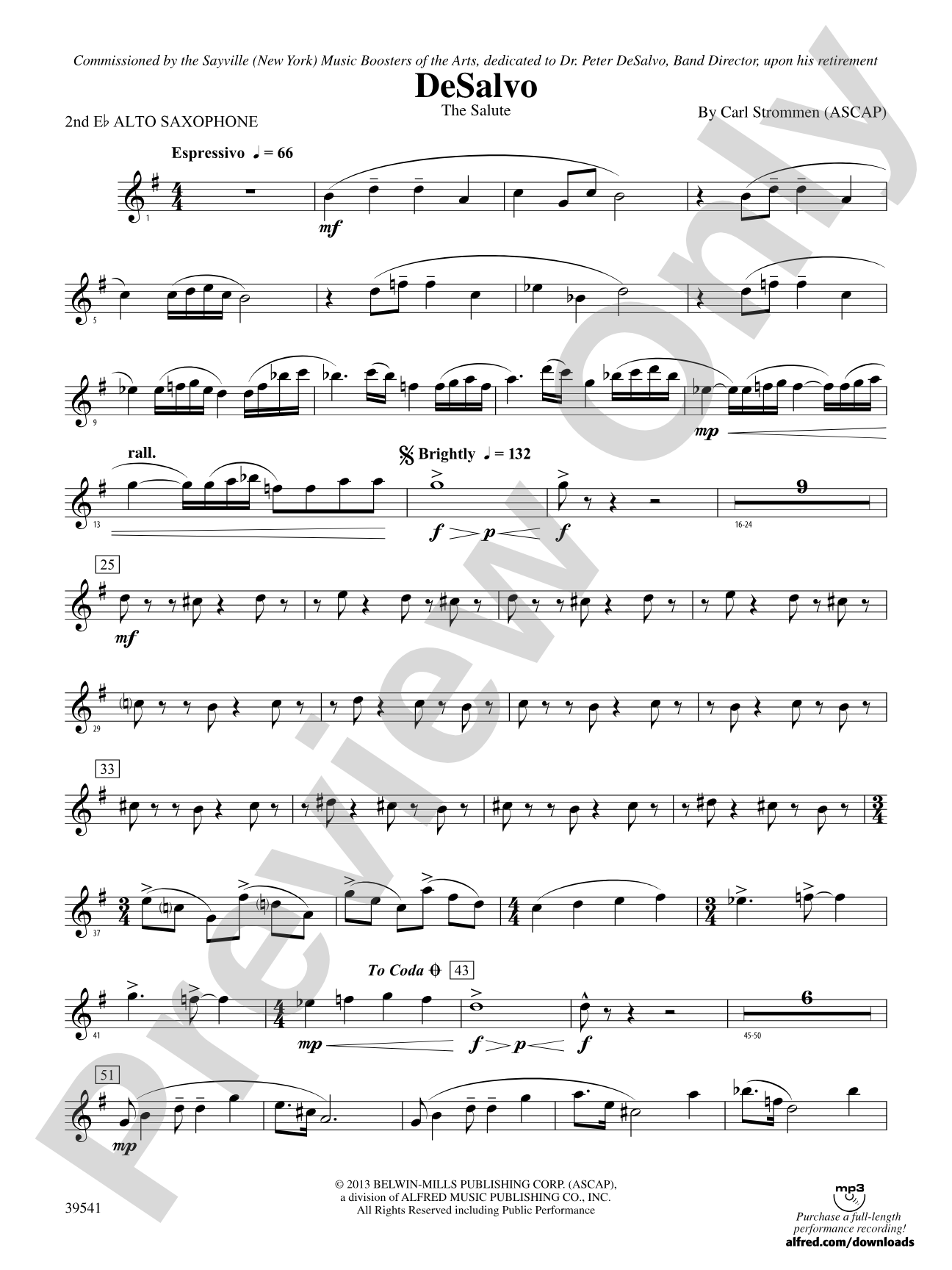 DeSalvo: 2nd E-flat Alto Saxophone