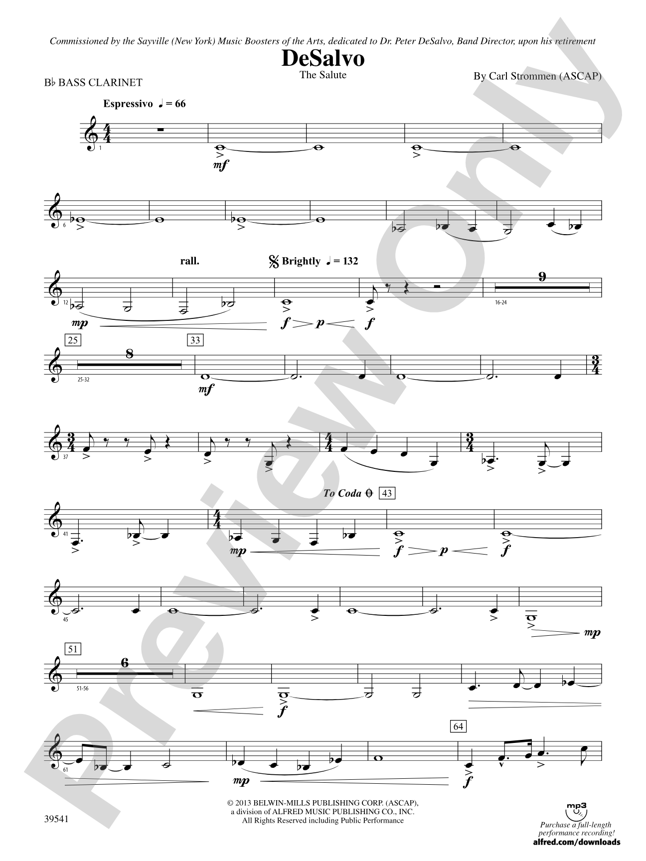 DeSalvo: B-flat Bass Clarinet