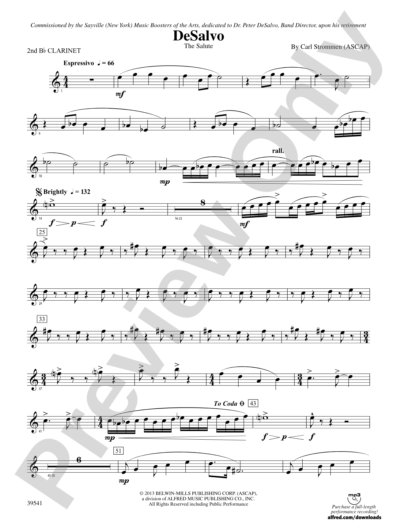 DeSalvo: 2nd B-flat Clarinet