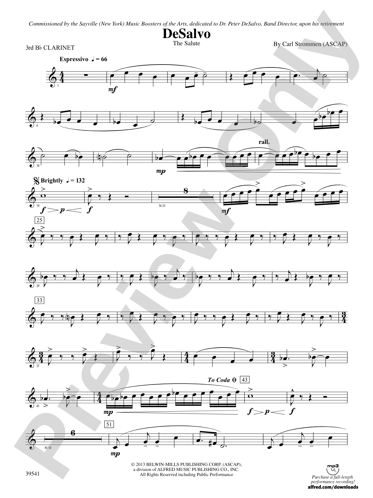 DeSalvo: 3rd B-flat Clarinet