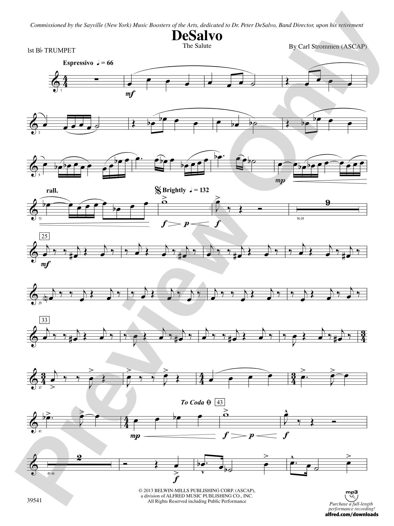 DeSalvo: 1st B-flat Trumpet