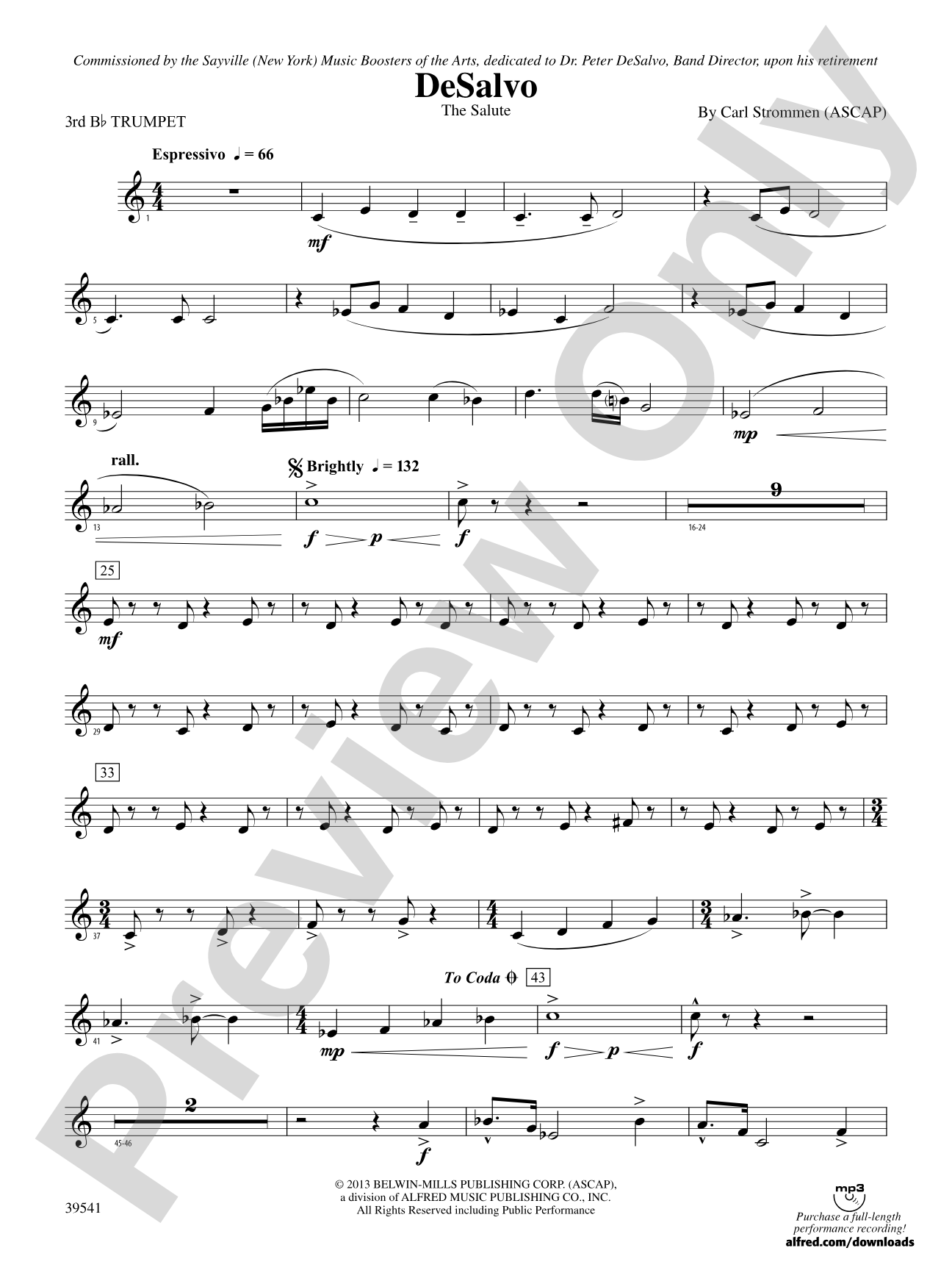 DeSalvo: 3rd B-flat Trumpet