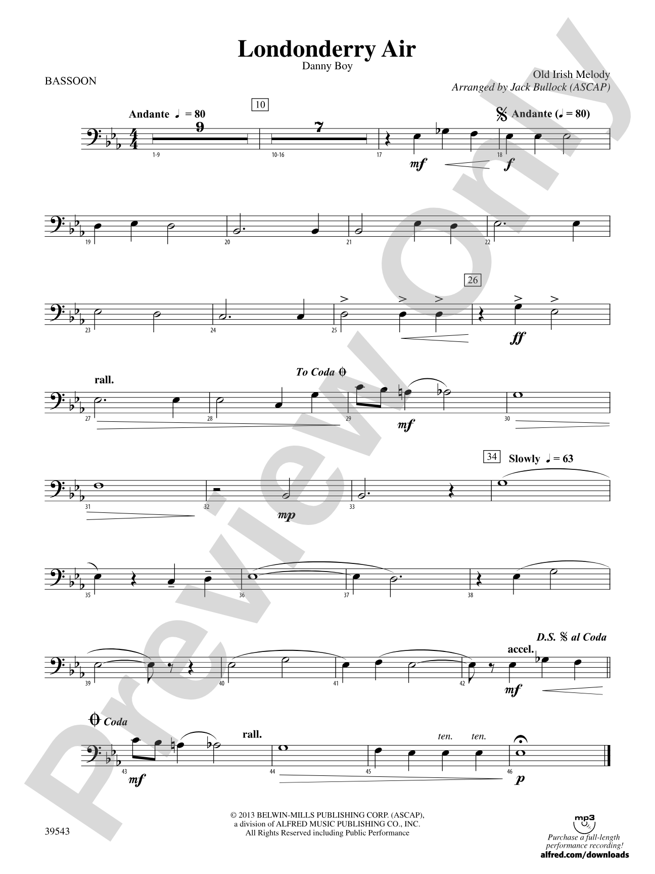 Londonderry Air: Bassoon