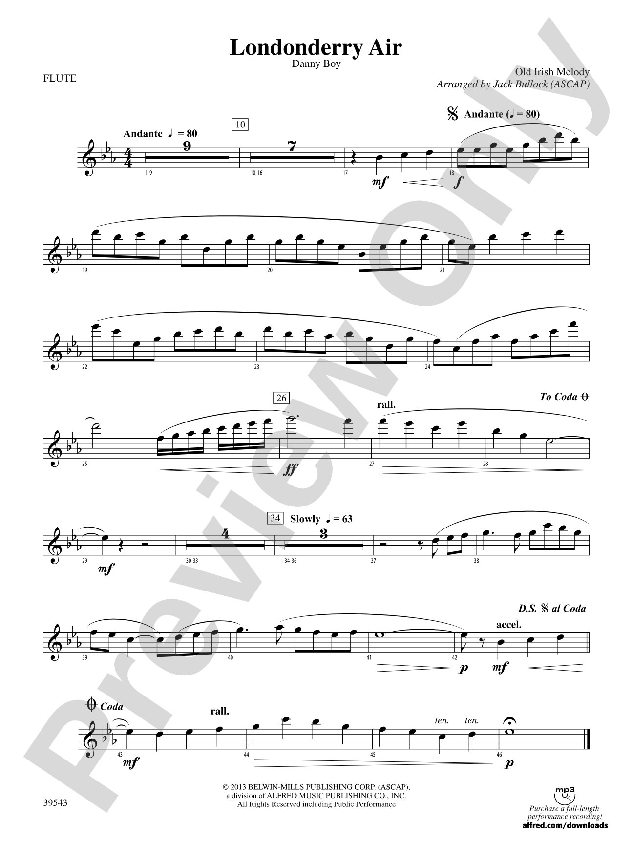 Londonderry Air: Flute