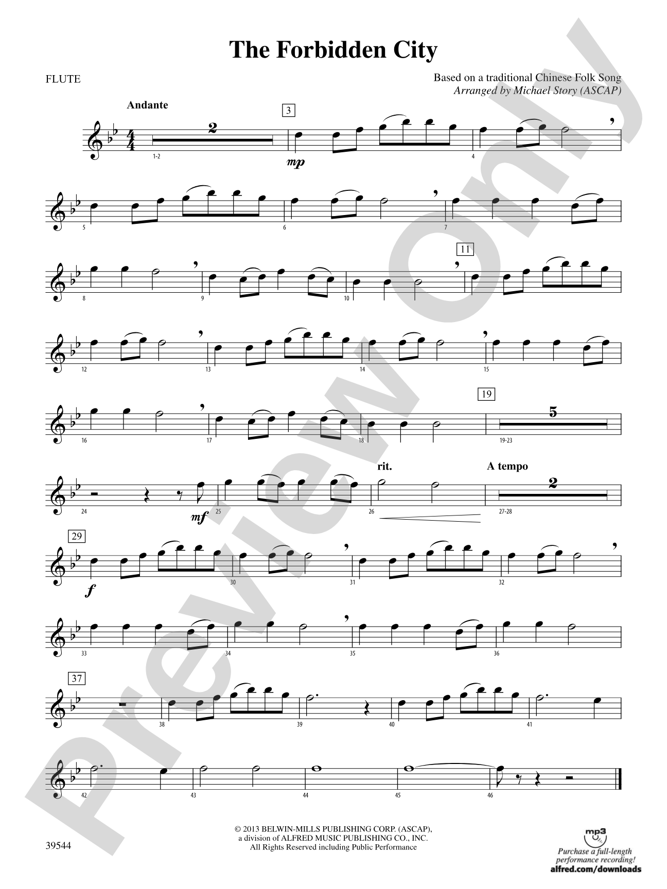 The Forbidden City: Flute