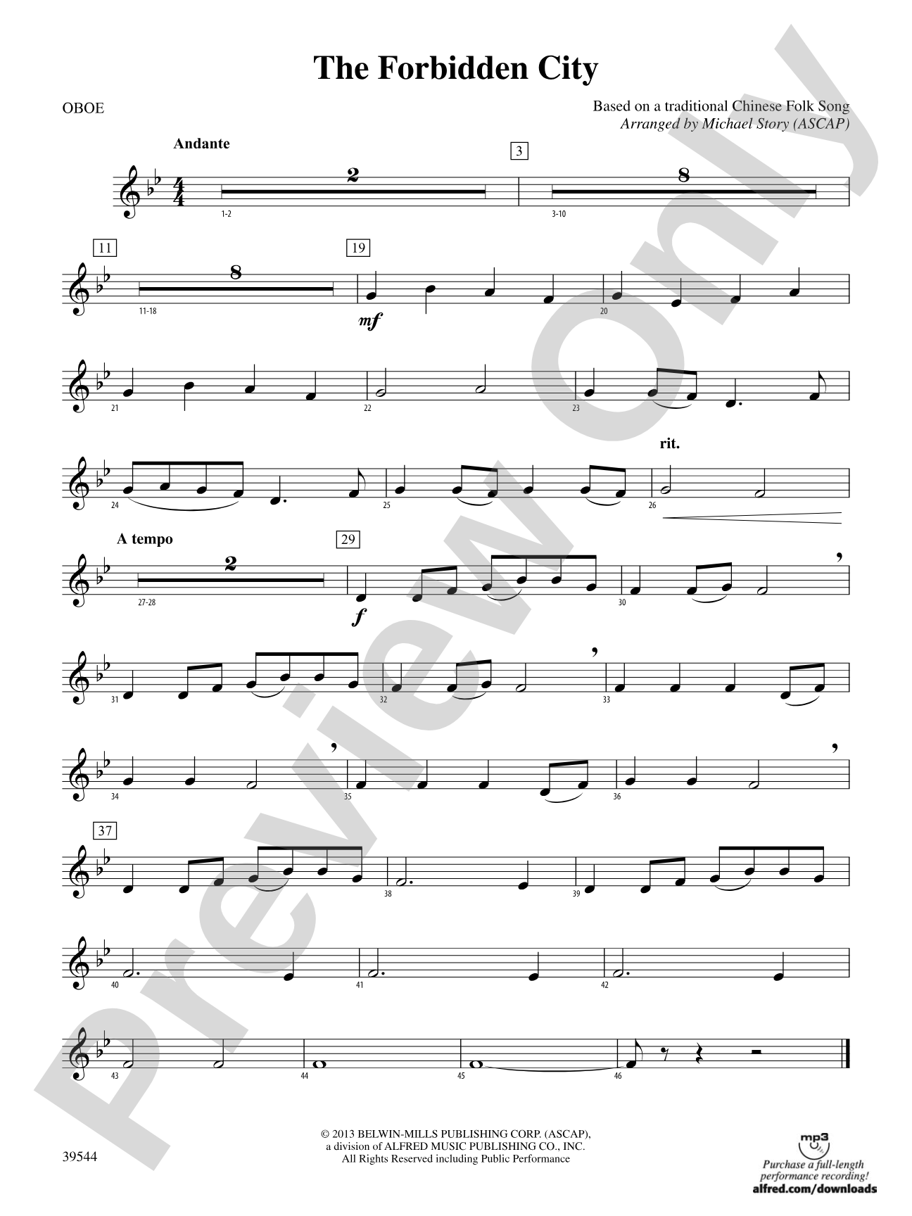 The Forbidden City: Oboe