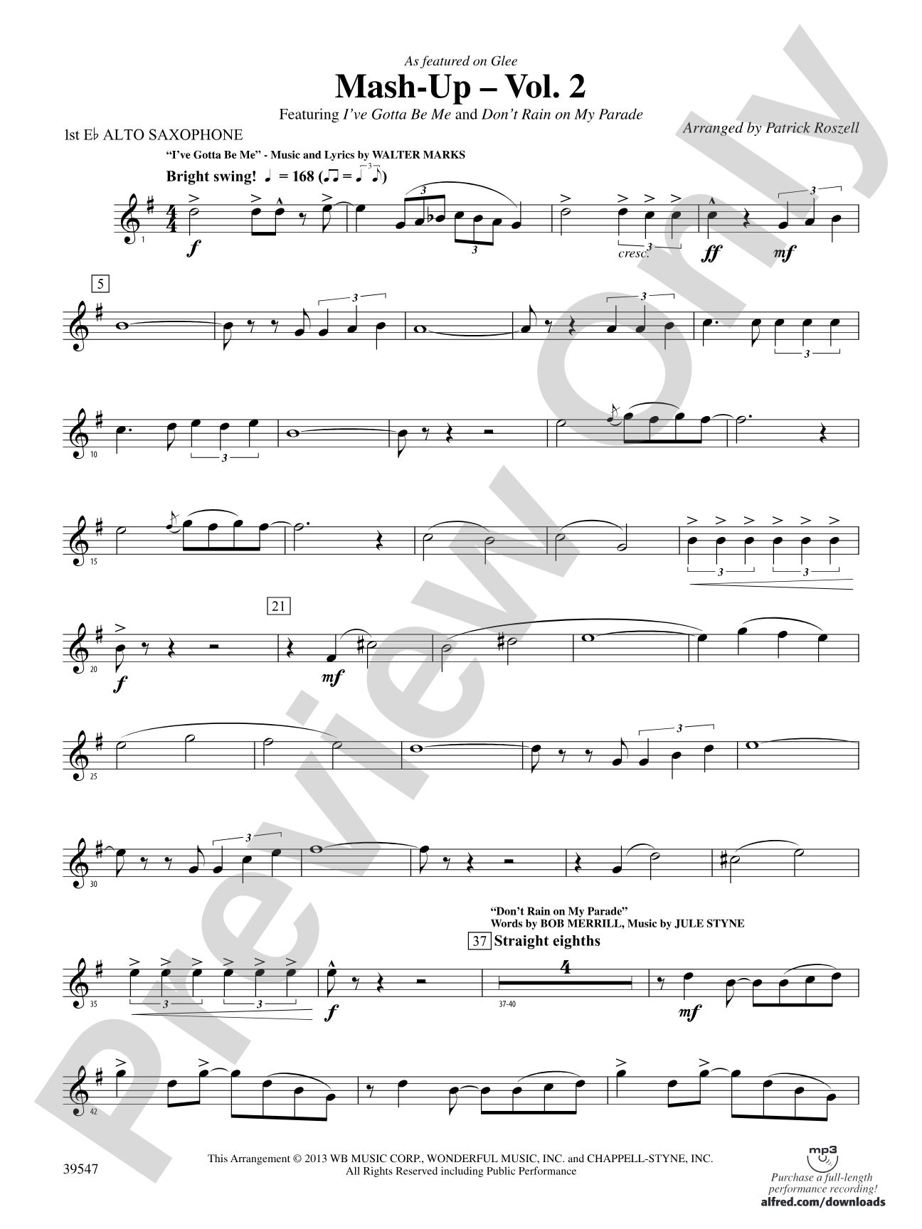 Mash-Up – Vol. 2: E-flat Alto Saxophone