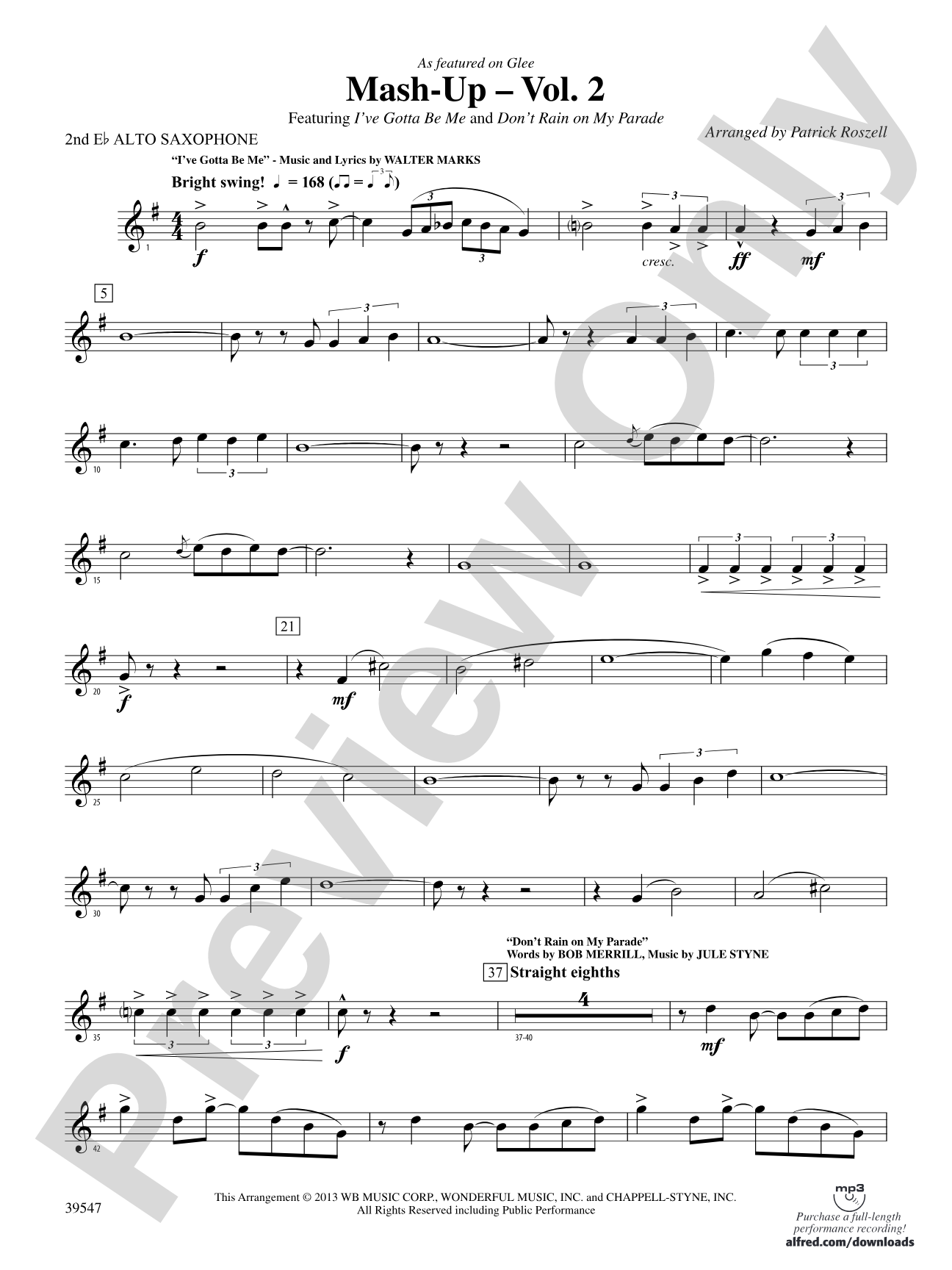 Mash-Up – Vol. 2: 2nd E-flat Alto Saxophone
