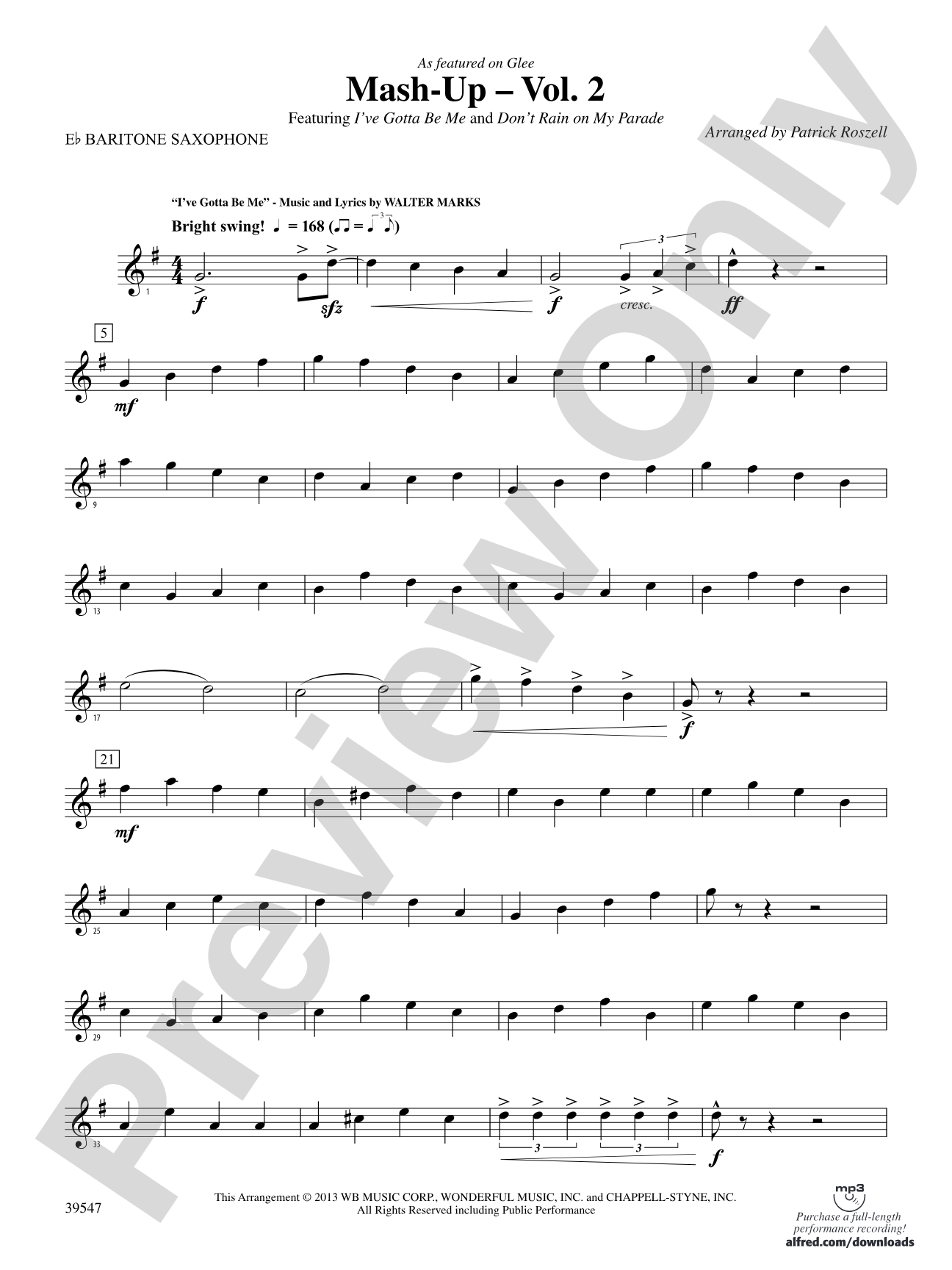 Mash-Up – Vol. 2: E-flat Baritone Saxophone
