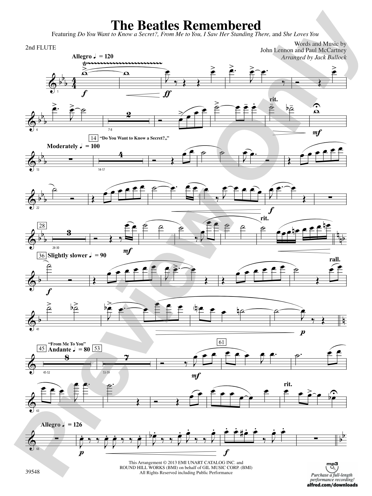 The Beatles Remembered: 2nd Flute