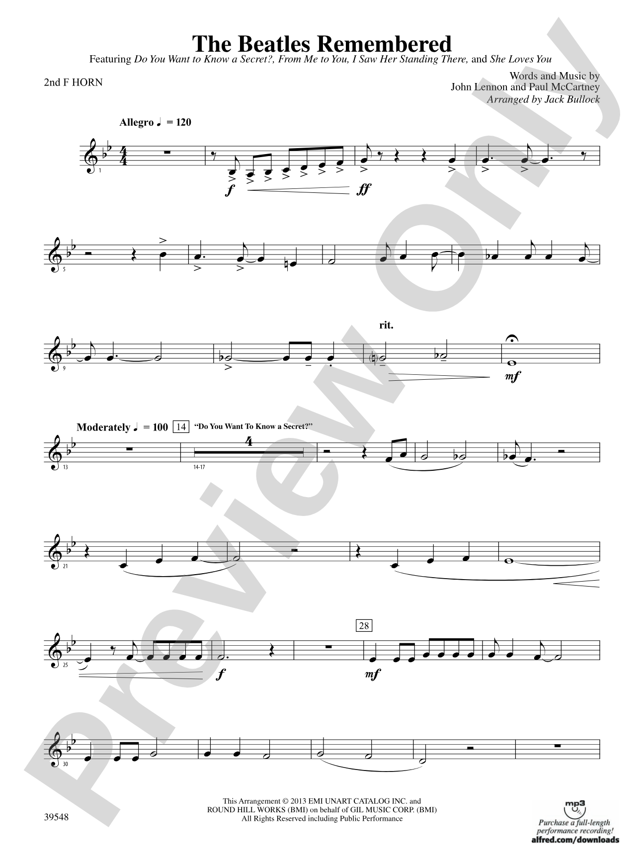 The Beatles Remembered: 2nd F Horn