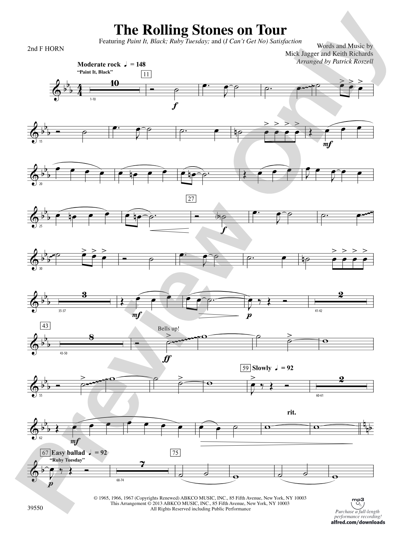 The Rolling Stones on Tour: 2nd F Horn