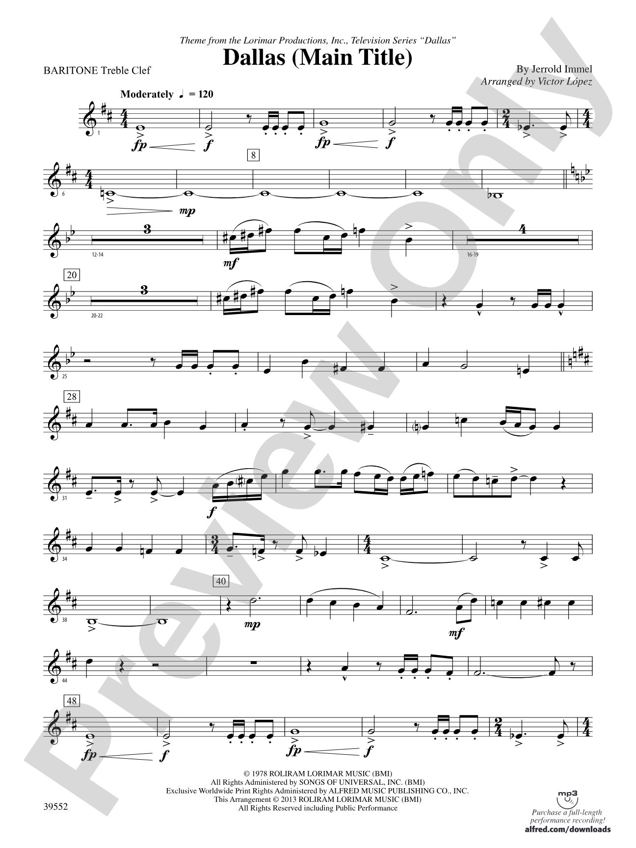 Dallas (Main Title): Baritone T.C.