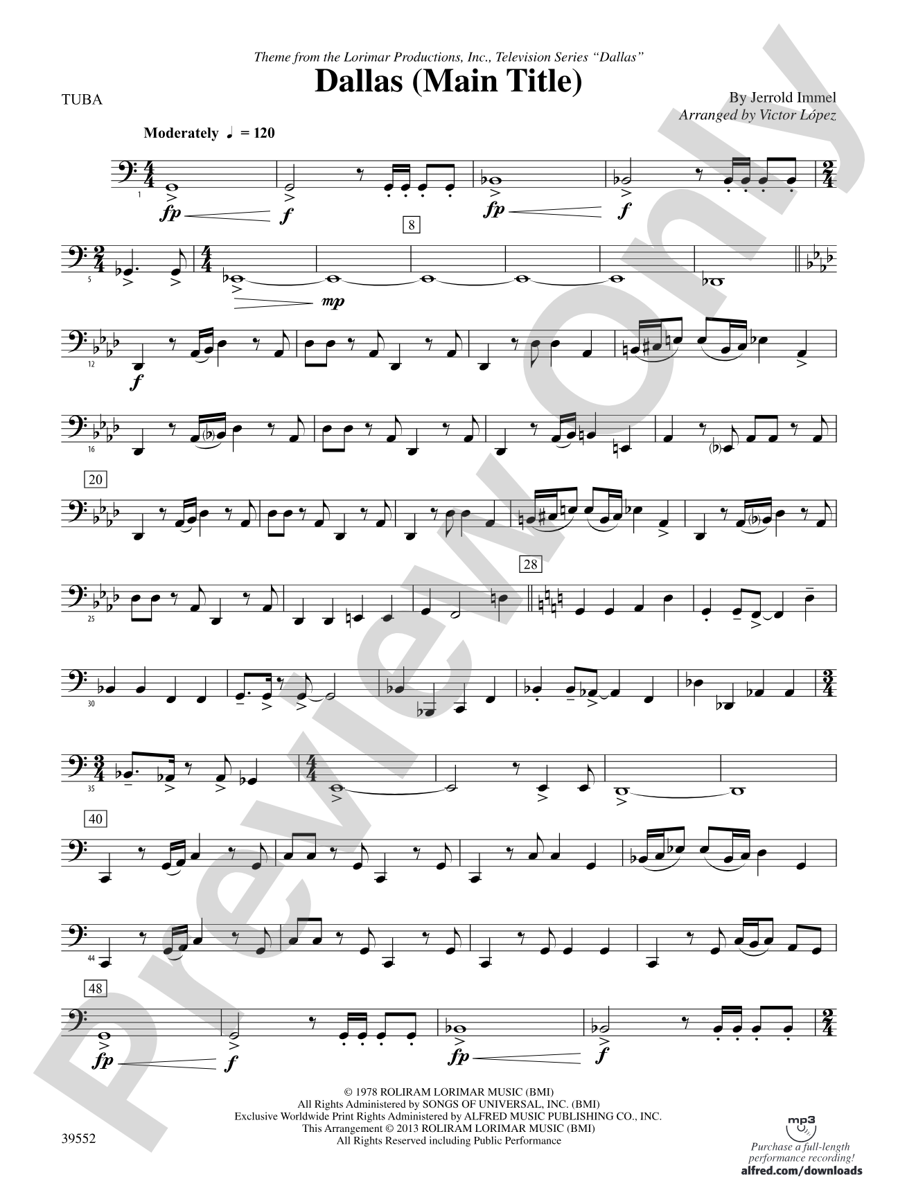 Dallas (Main Title): Tuba