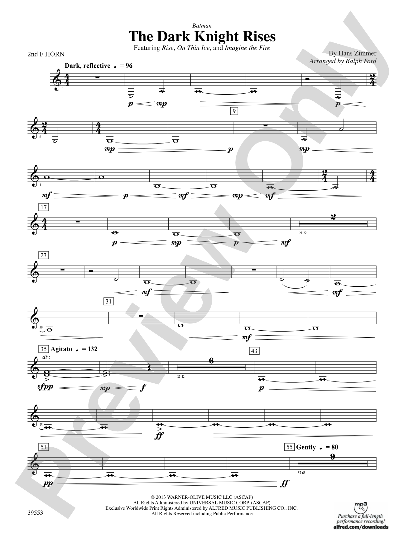 Batman: The Dark Knight Rises: 2nd F Horn