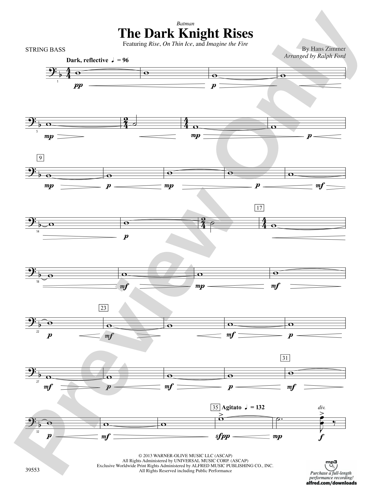 Batman: The Dark Knight Rises: String Bass