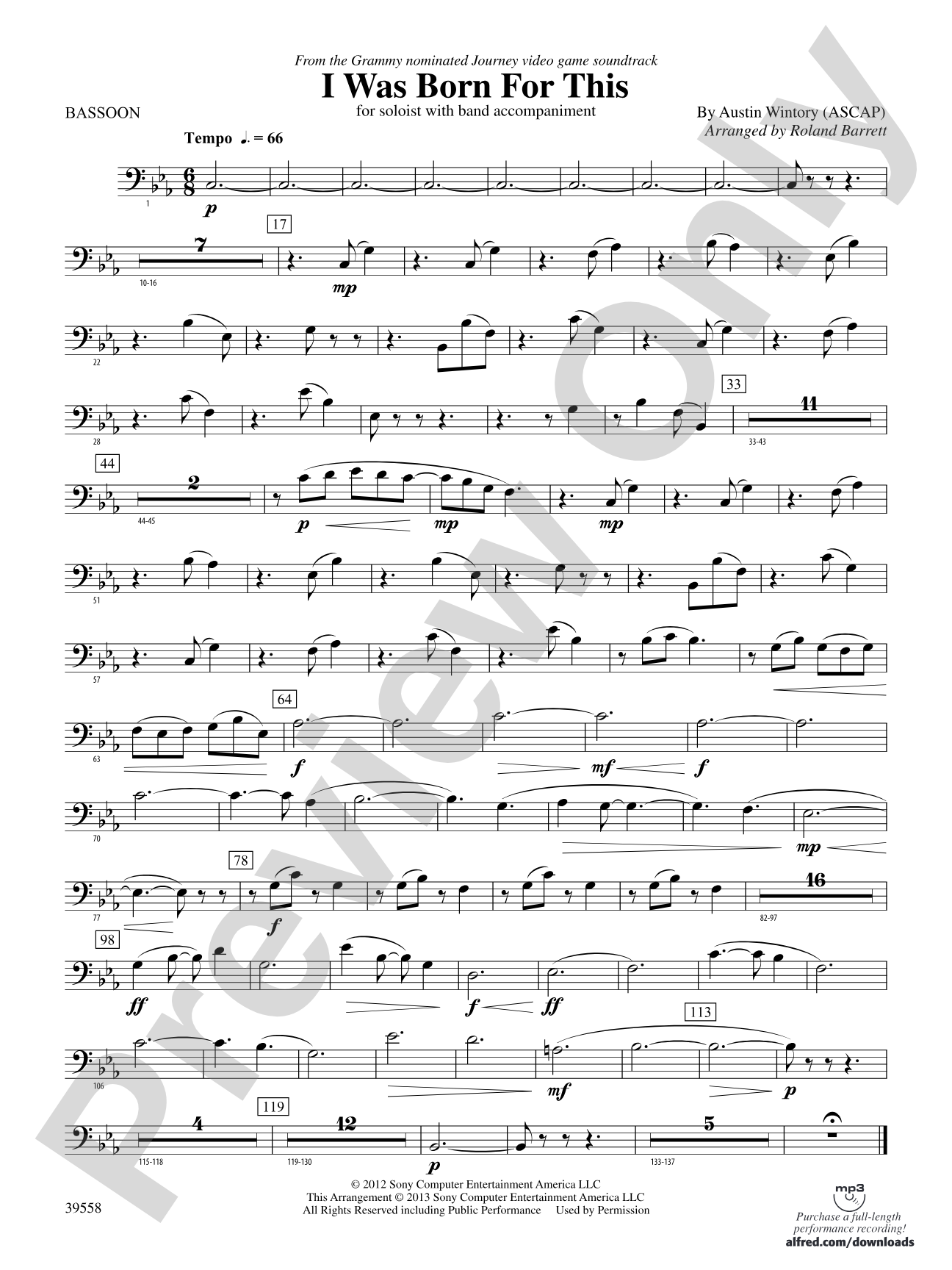 I Was Born for This: Bassoon