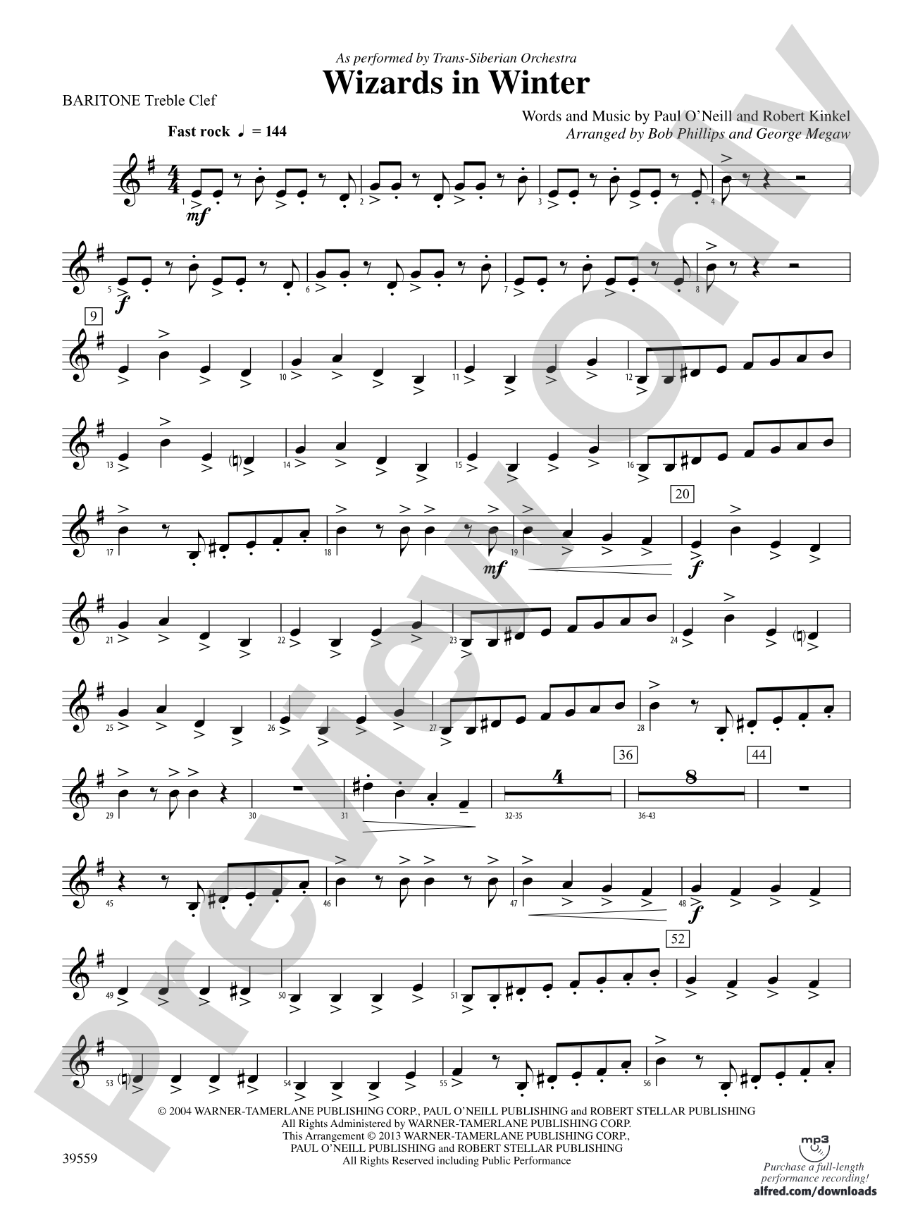 Wizards in Winter: Baritone T.C.
