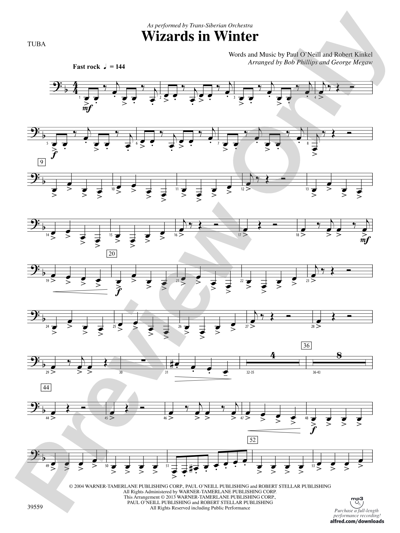 Wizards in Winter: Tuba